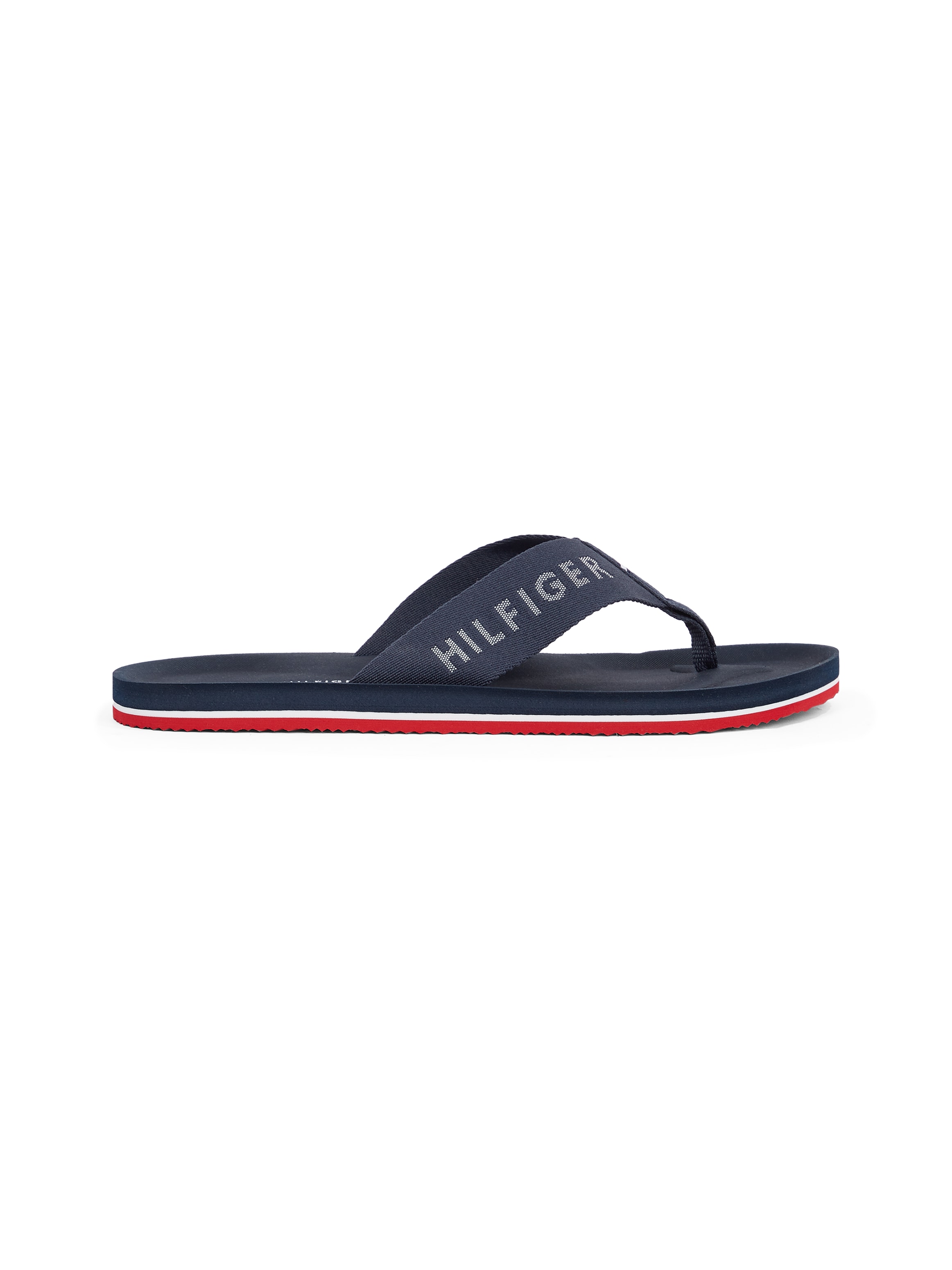 Tommy Hilfiger Zehentrenner »COMFORT HILFIGER BEACH SANDAL«, Dianette, Badeschuh, Schlupfschuh mit Logoschriftzug