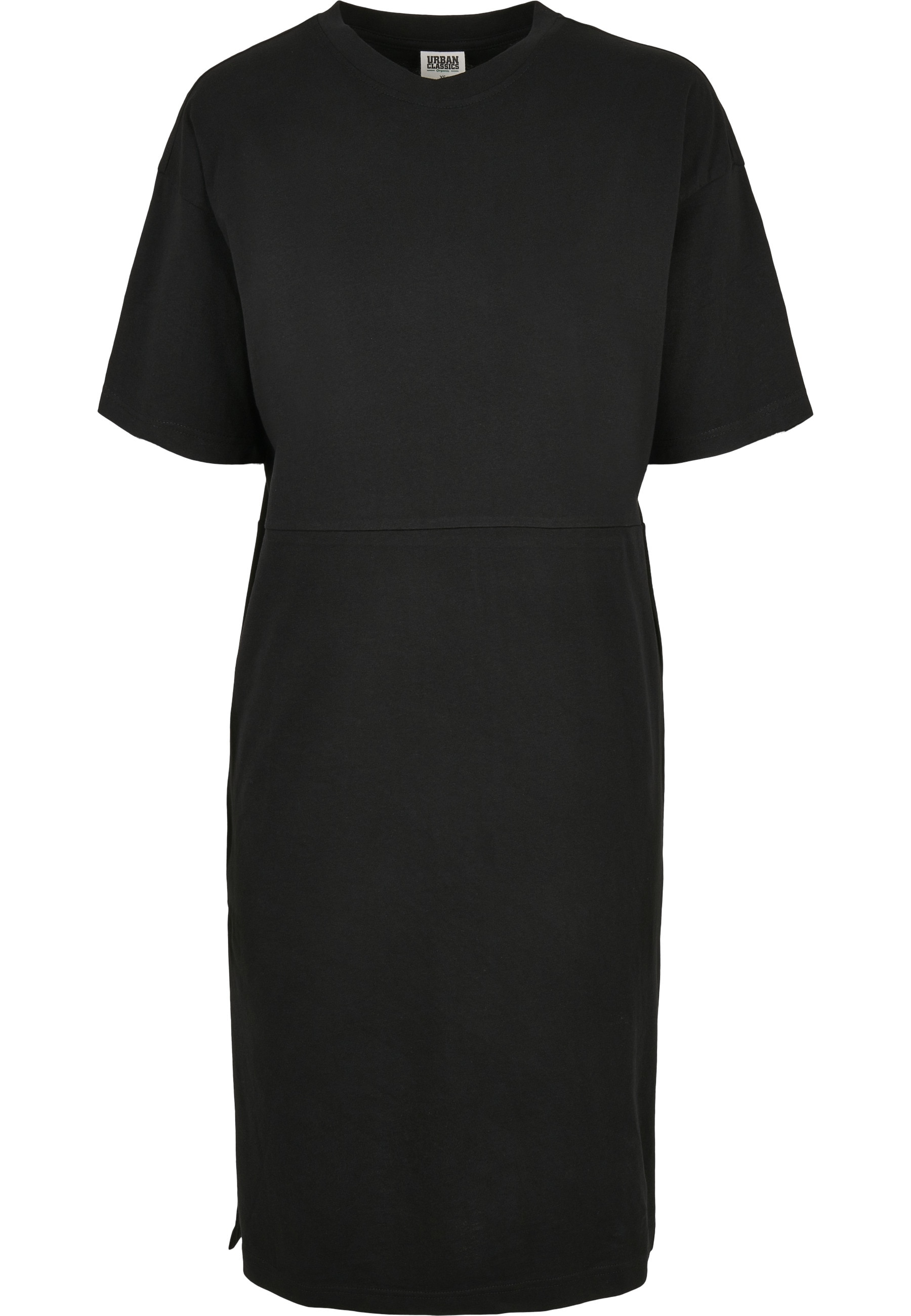 URBAN CLASSICS A-Linien-Kleid "Urban Classics Damen Ladies Organic Oversized Slit Tee Dress" 1 Stk. tlg.