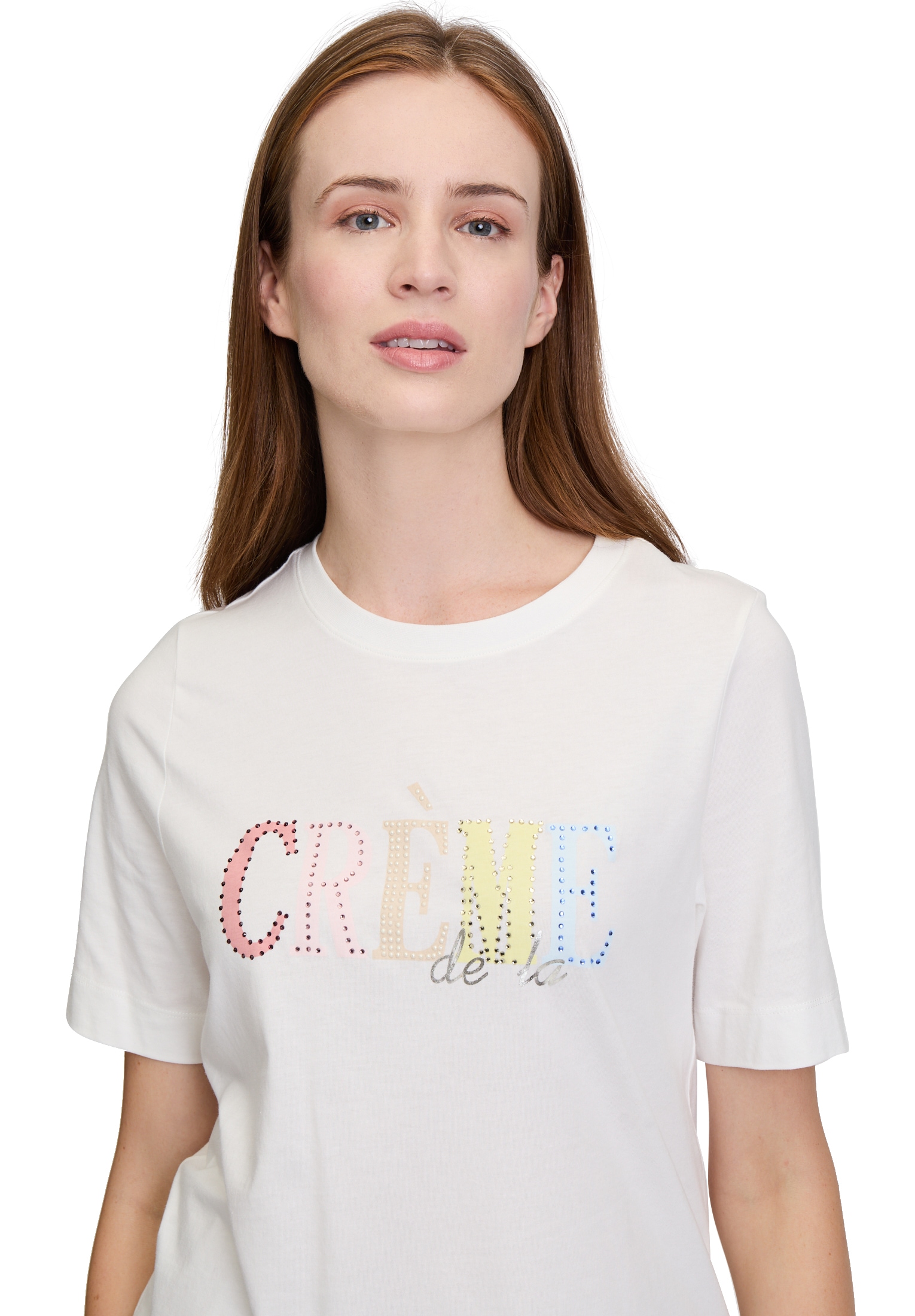 Cartoon Kurzarmshirt »Cartoon Damen Printshirt mit Rundhalsausschnitt«, (1 tlg.), Placement