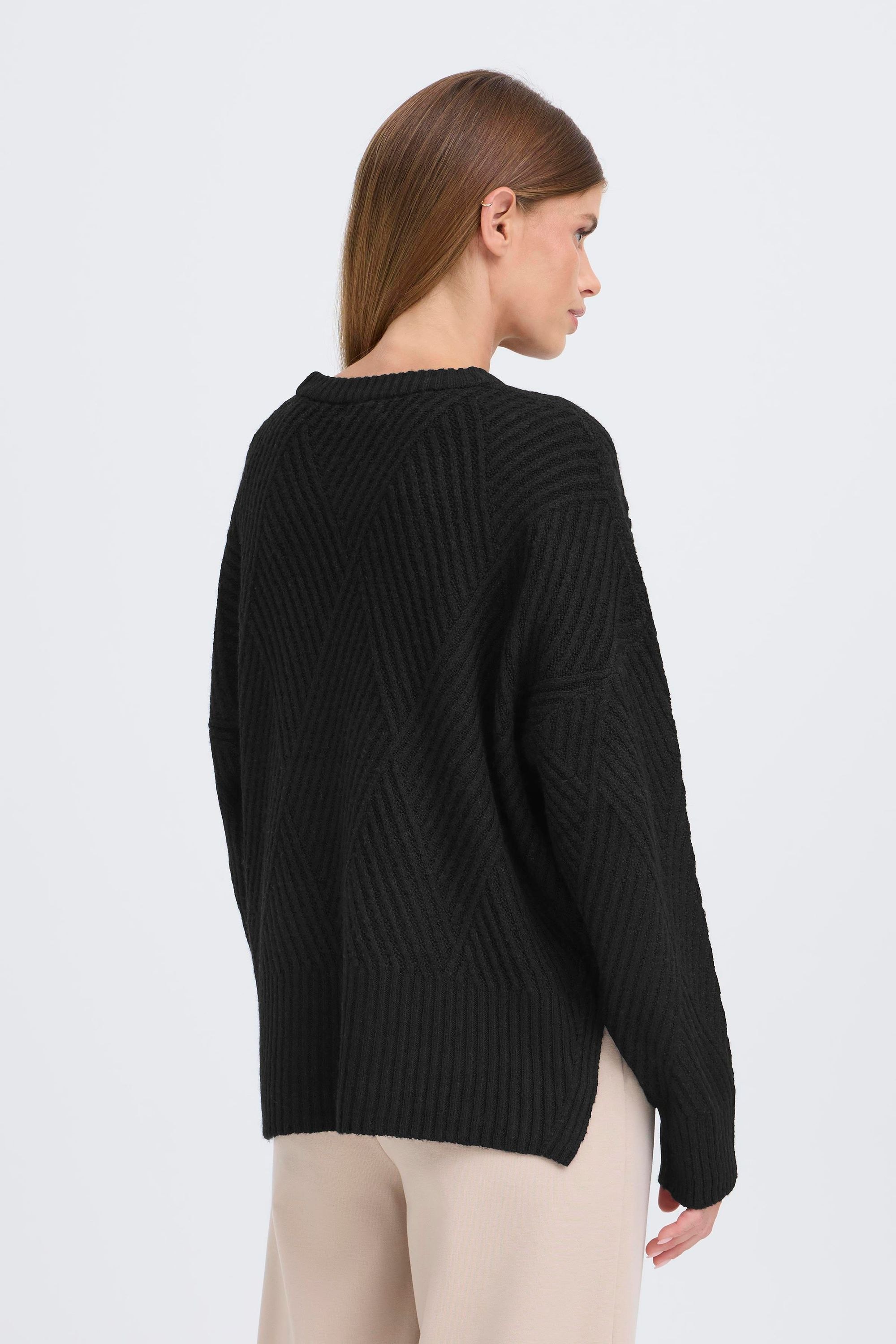 OXMO Strickfleece-Pullover »Strickpullover OXIBOMMA«