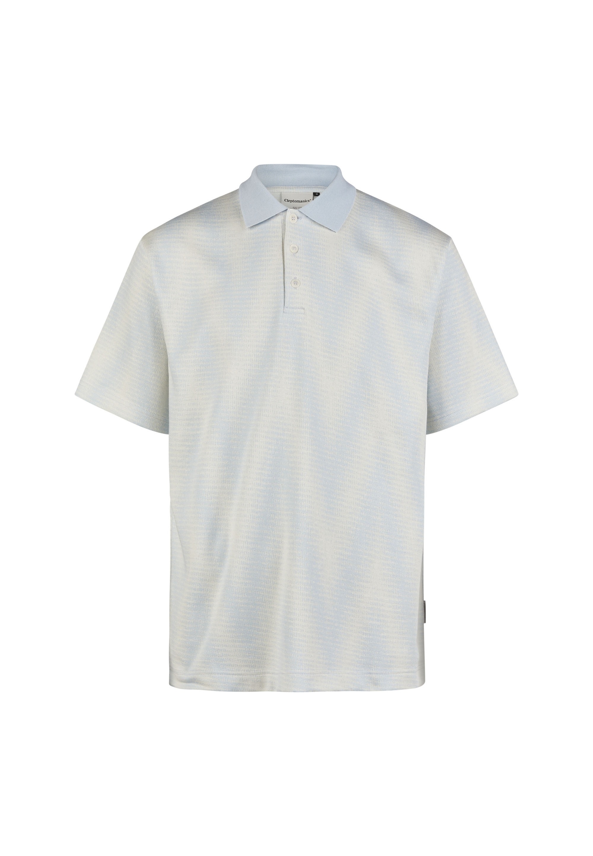 Thumbnail - Cleptomanicx Poloshirt "Ziggy" mit dezentem Allover-Print