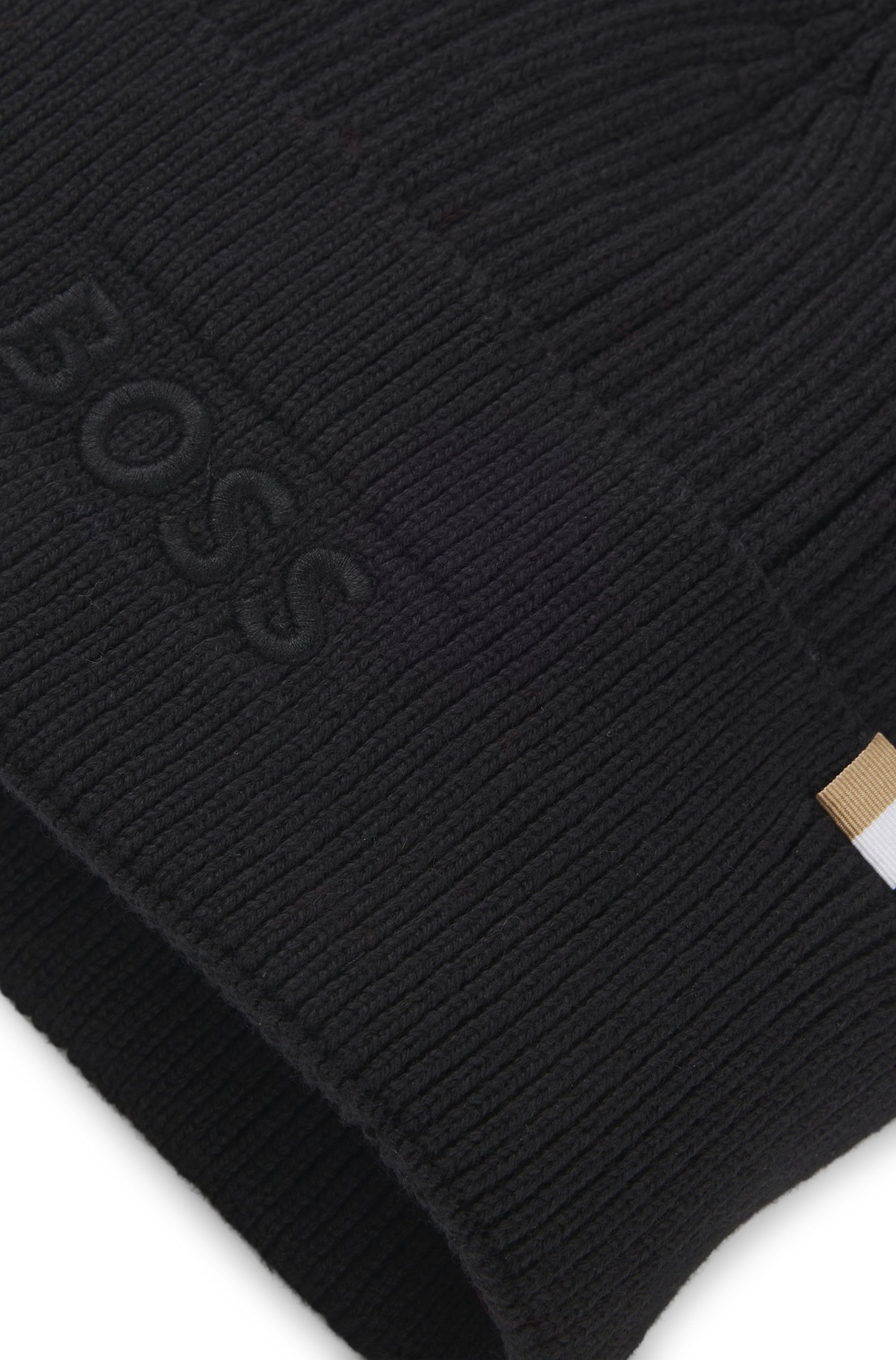 BOSS Strickmütze »Magico R Hat« mit tonaler Logostickerei, unisex