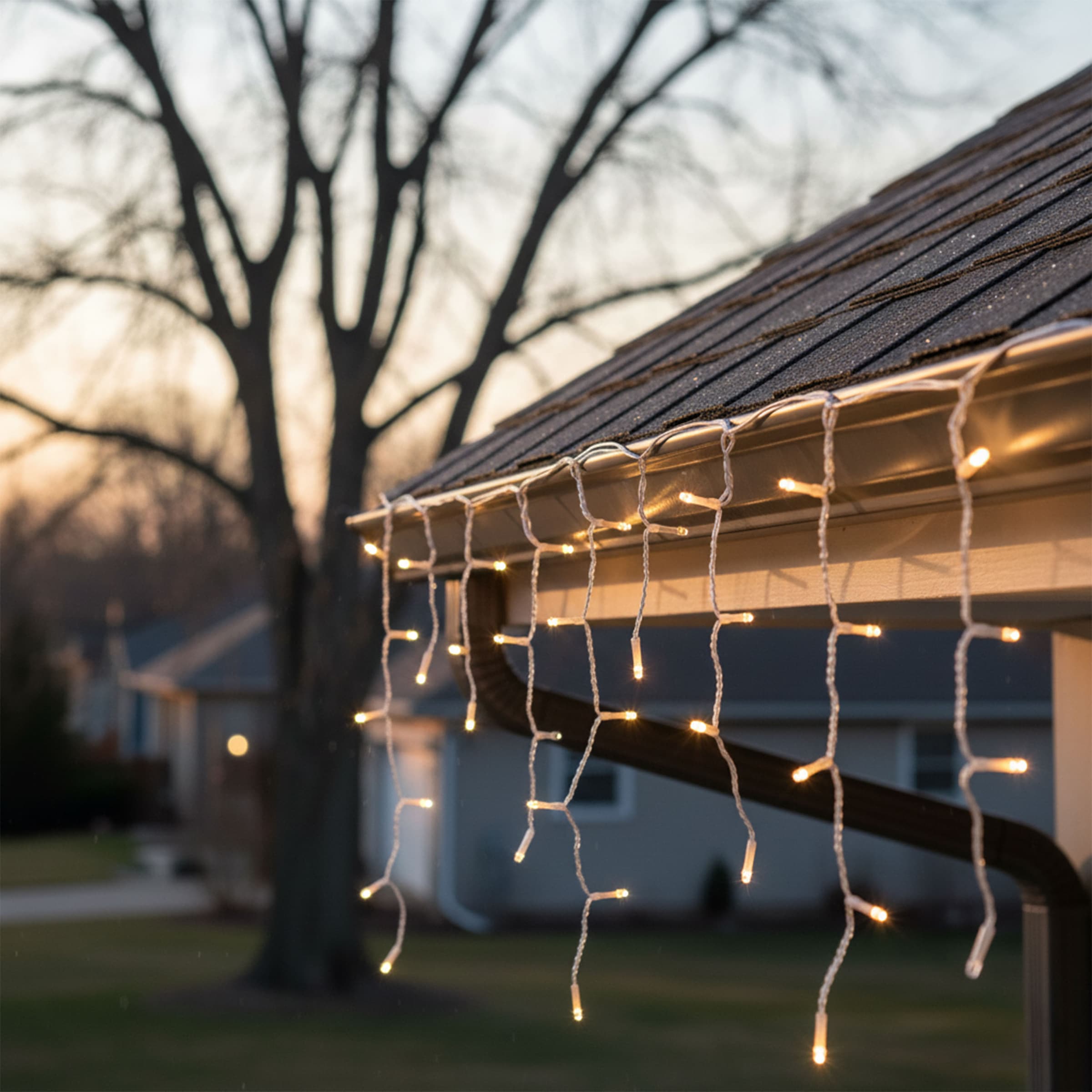 OTTO home LED-Lichterkette »Luvennia in 6, 12 und 24 m Kettenlänge,« warmweißes Licht, Timer, 3 m Zuleitung