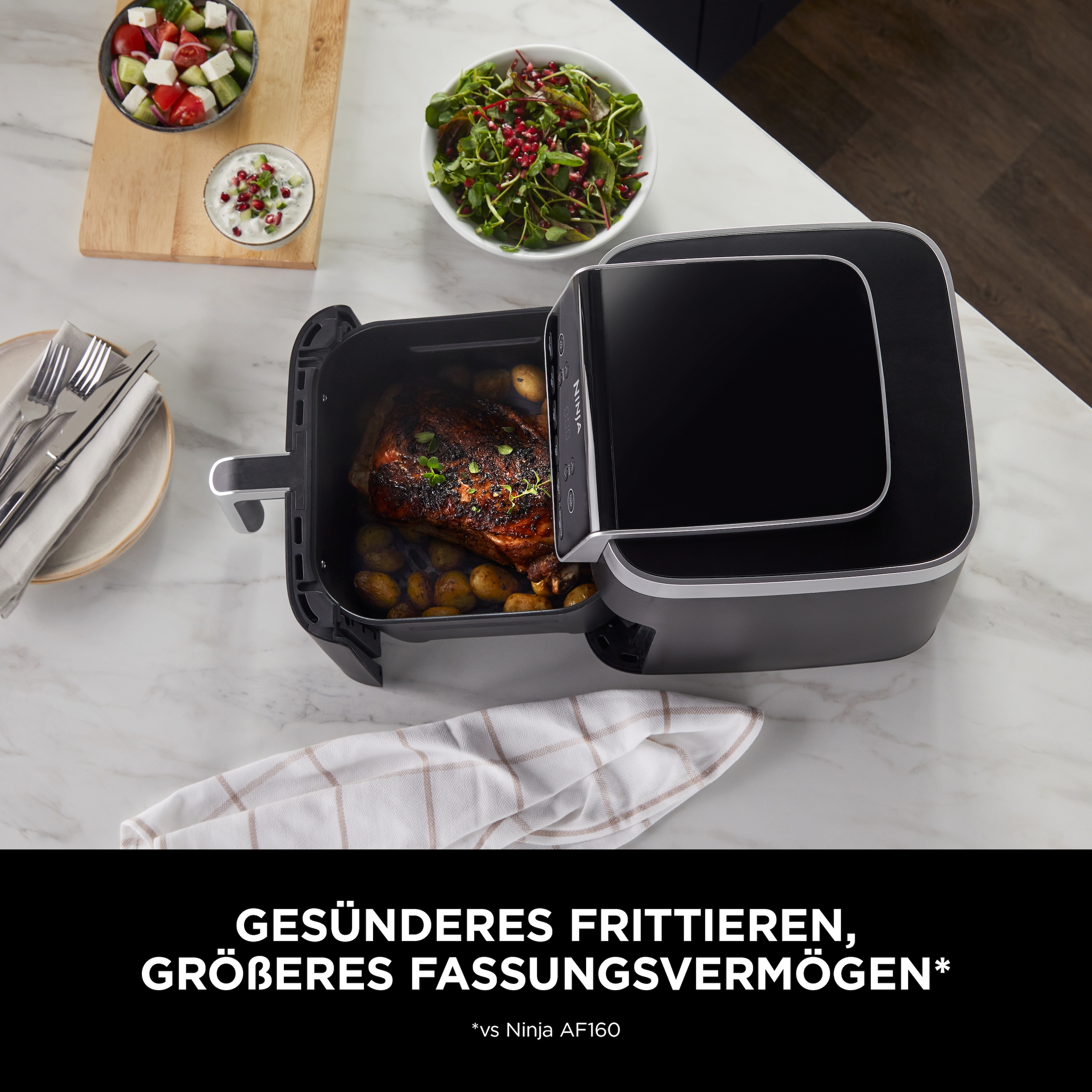 NINJA Heißluftfritteuse »AF180EU«, 2000 W