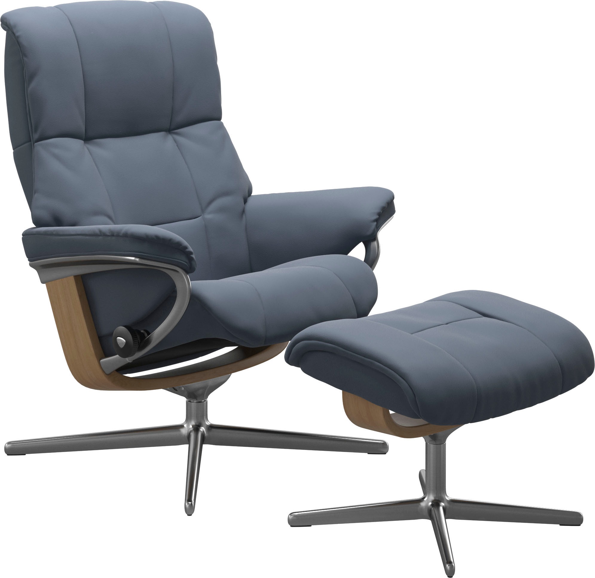 Stressless "Mayfair" Set, Relaxsessel mit Hocker, mit Hocker, mit Cross Bas günstig online kaufen
