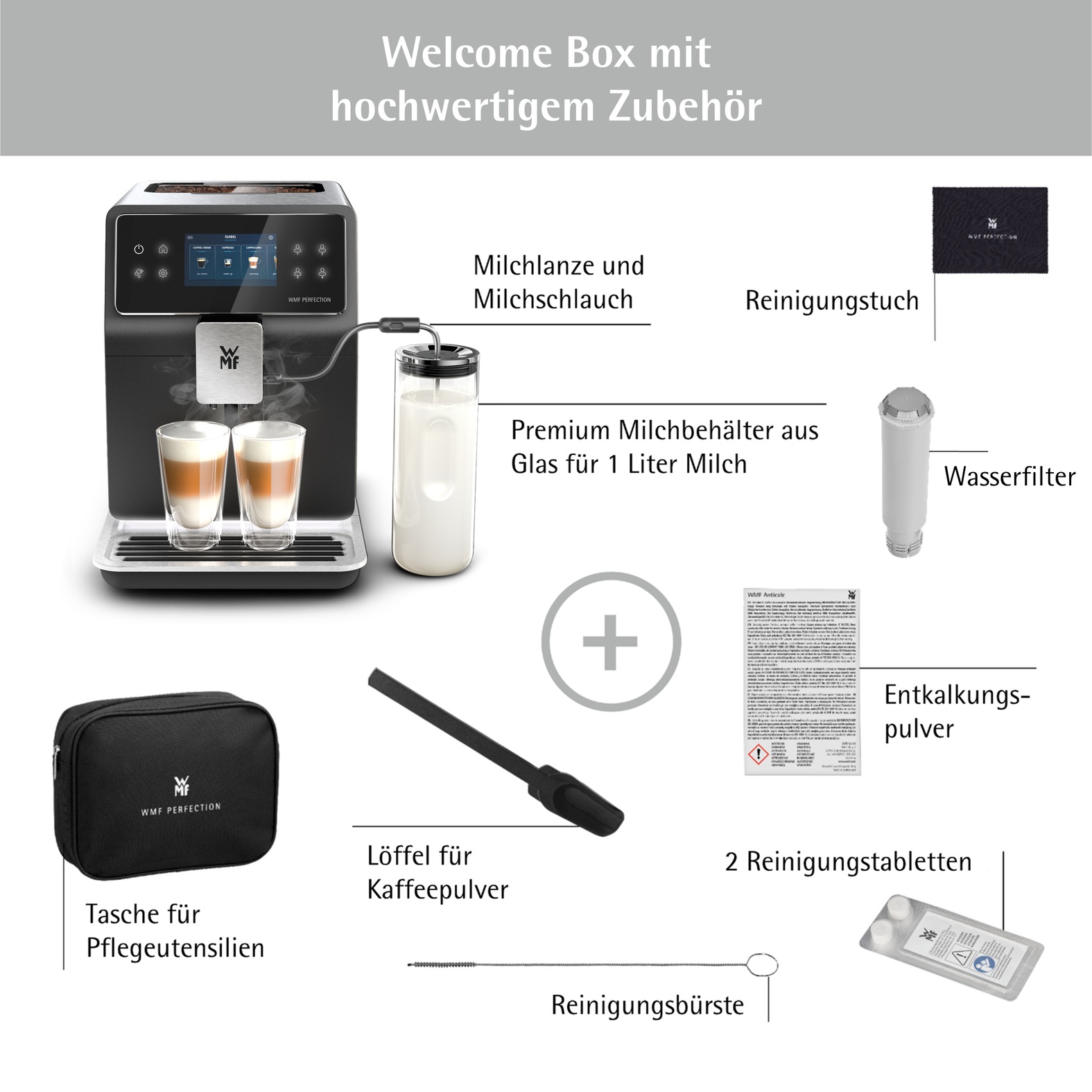 Thumbnail - WMF Kaffeevollautomat "Perfection 860L CP853D15" intuitive Benutzeroberfläche, perfekter Milchschaum, selbstreinigend