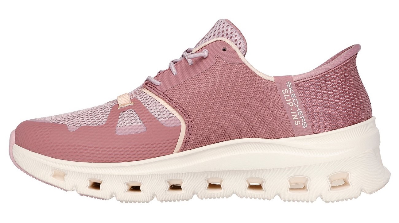Slip-On Sneaker SKECHERS "Vegan Slip-ins: Glide-Step Pro", Damen, Gr. 39, lila (dunkel mauve), Synthetik, Textil, Schuhe Sneaker, Sneaker, Slipper, Freizeitschuh mit Hands Free Slip-ins Funktion, Topseller 3