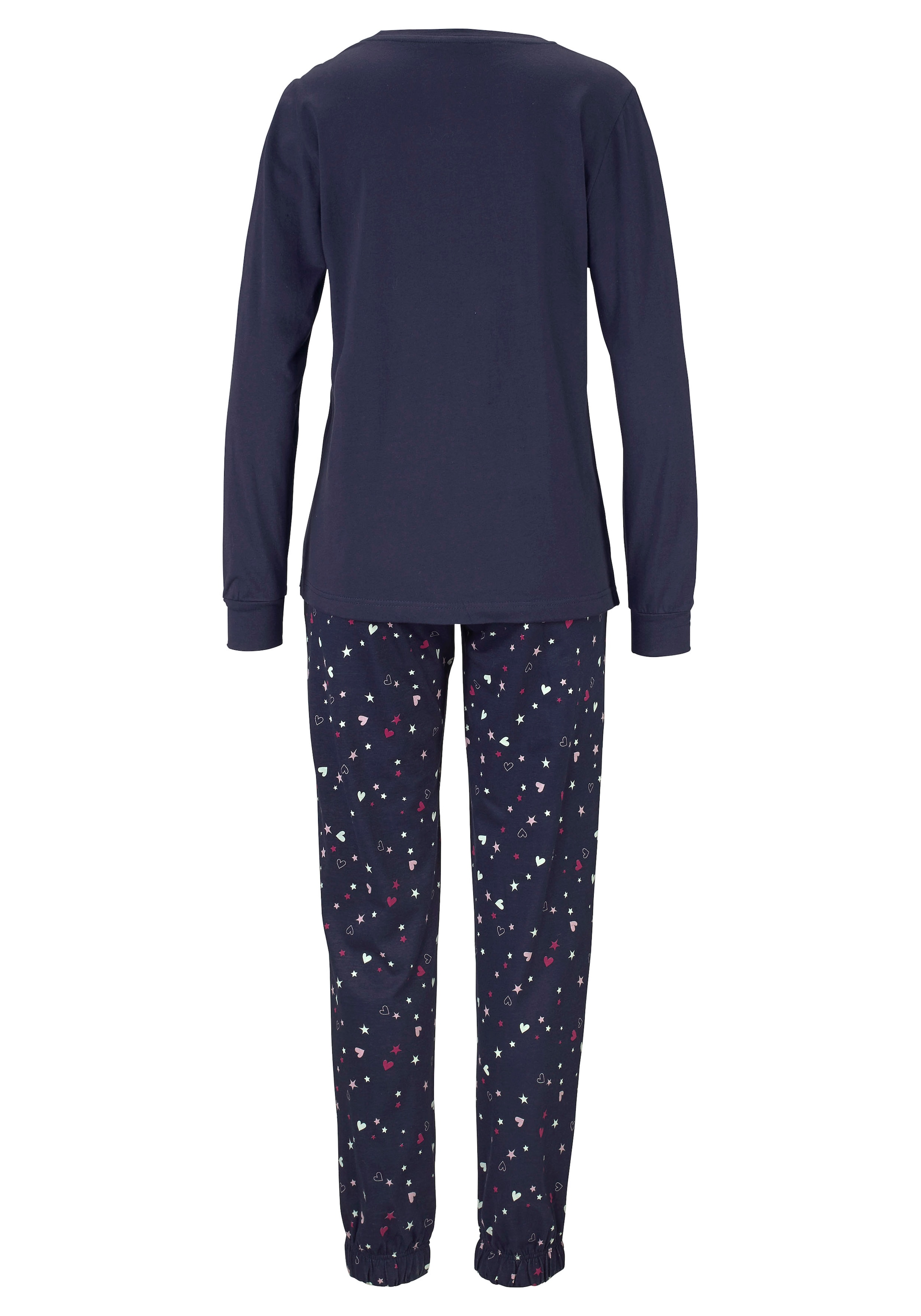 Vivance Dreams Pyjama 2 tlg. mit glitzerndem Print