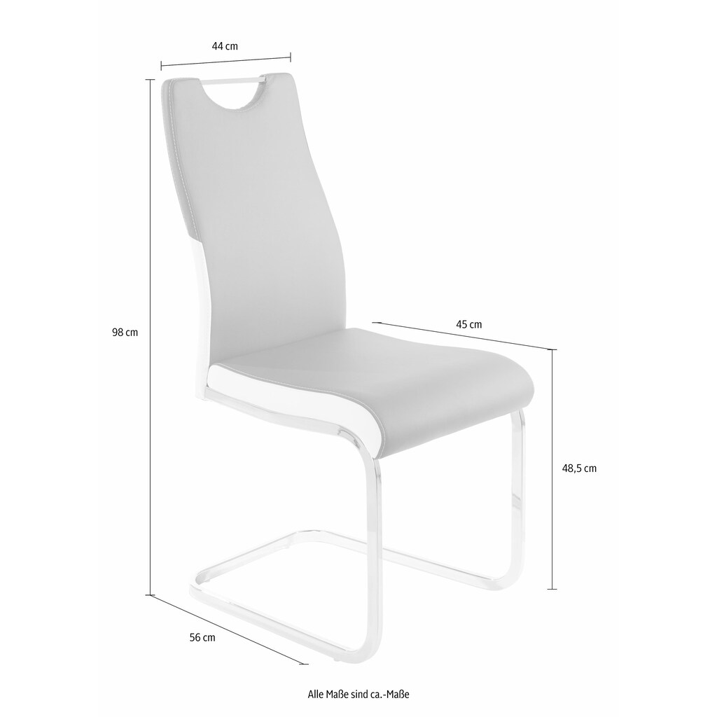 Homexperts Esszimmerstuhl »Paolo 02«, (Set), 2 St., Kunstleder