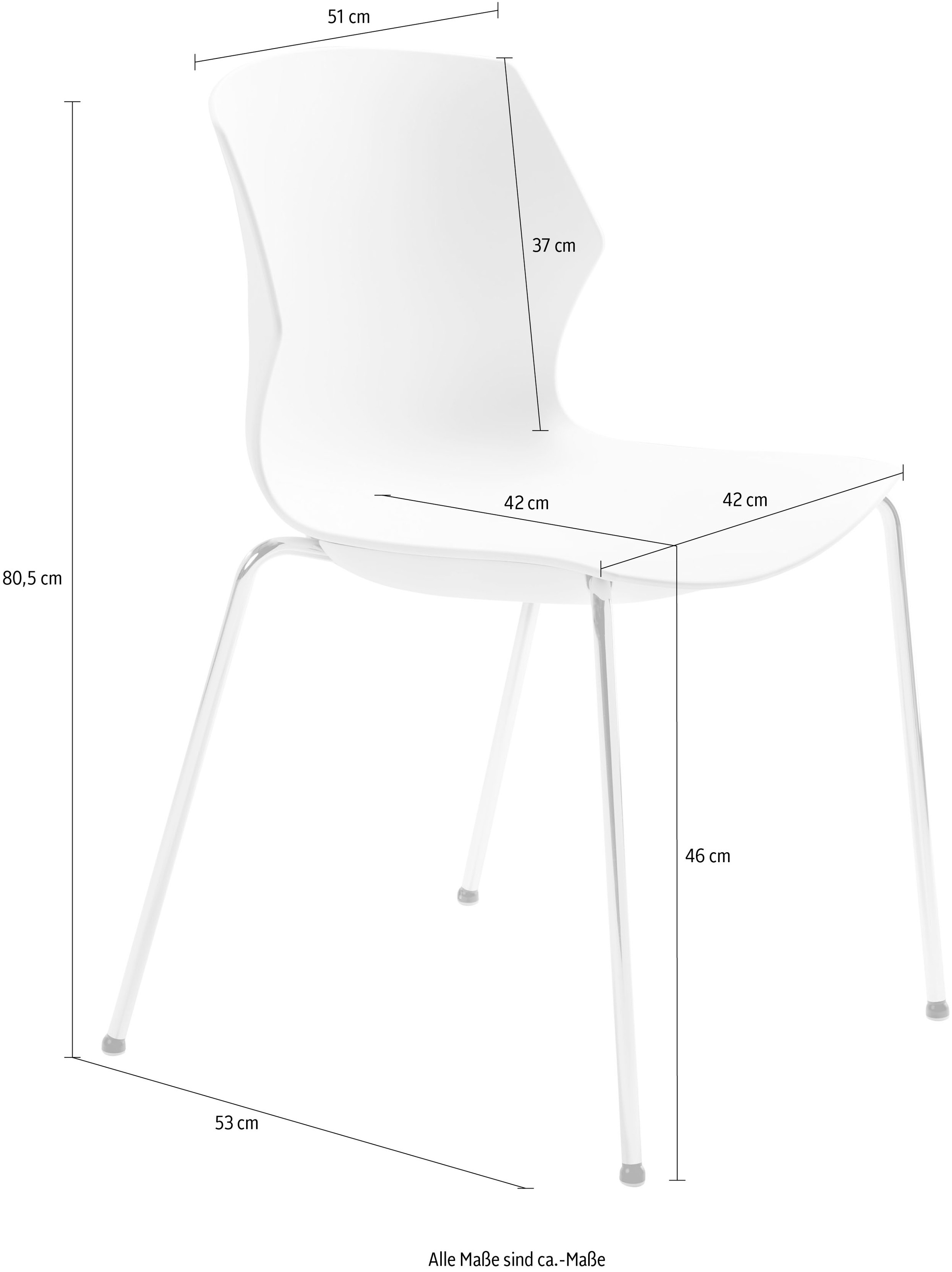 Mayer Sitzmöbel Stapelstuhl "Stapelstuhl myPRIMO" () stapelbar günstig online kaufen
