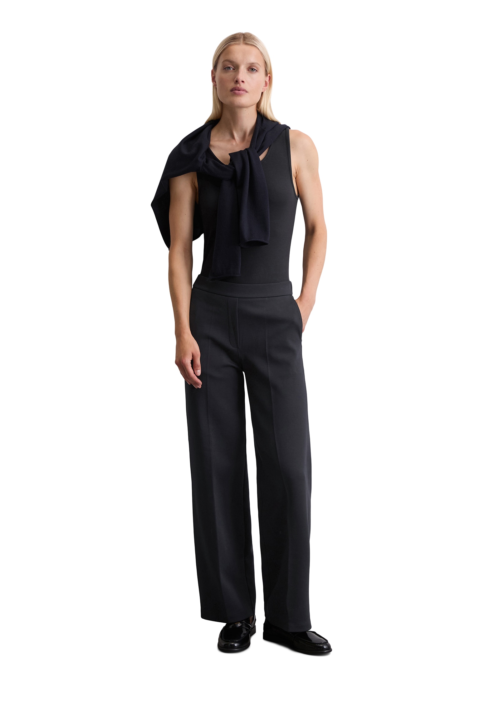 Marc O'Polo Jerseyhose, regular fit, weite Form, elastischer Bund