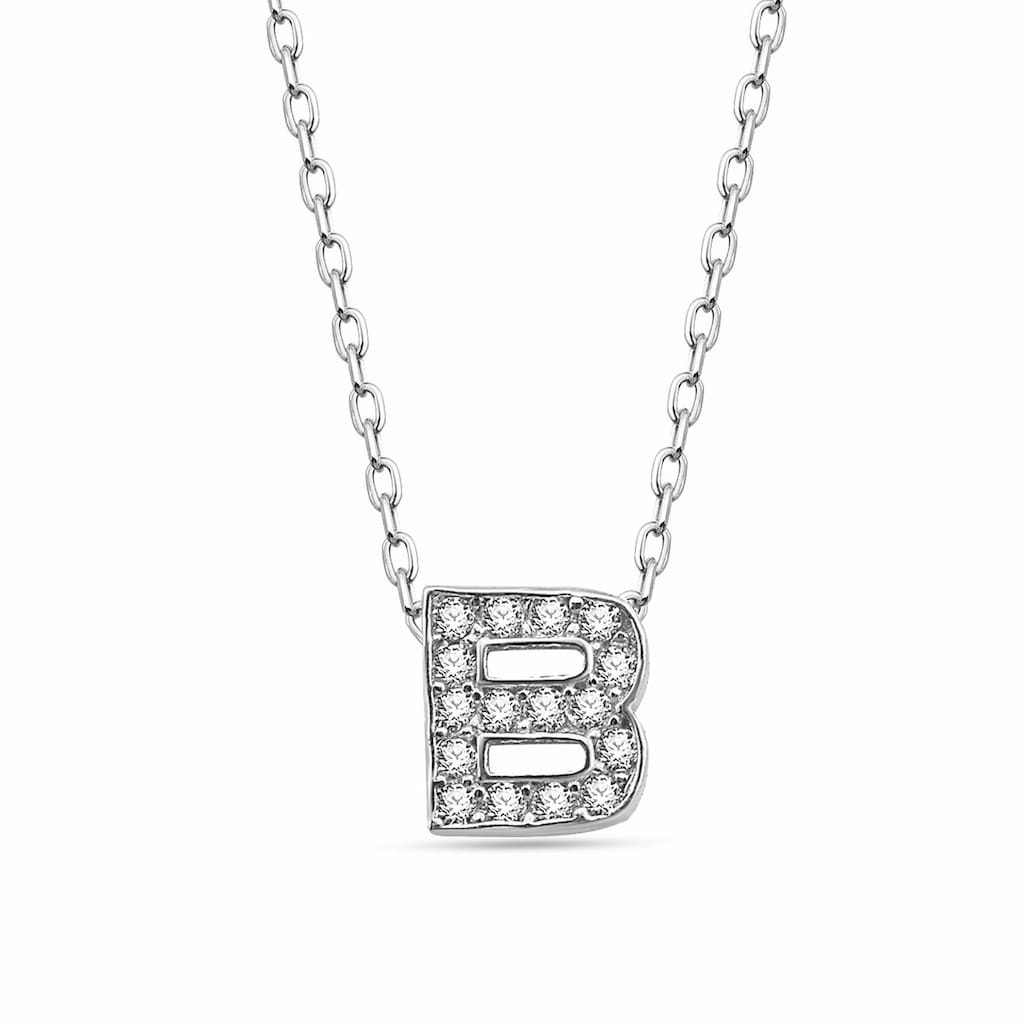 dKeniz Kette mit Anhänger »Buchstabe B 925/- Sterling Silber«