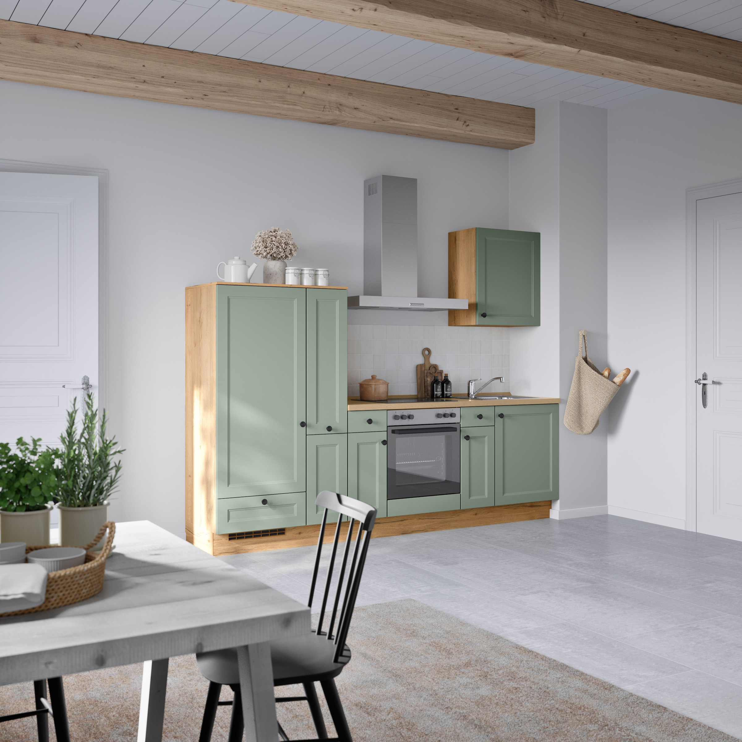 nobilia® Küchenzeile »"Cascada I"«, vormontiert, Ausrichtung wählbar, Breite 270 cm, wahlw. mit E-Geräten