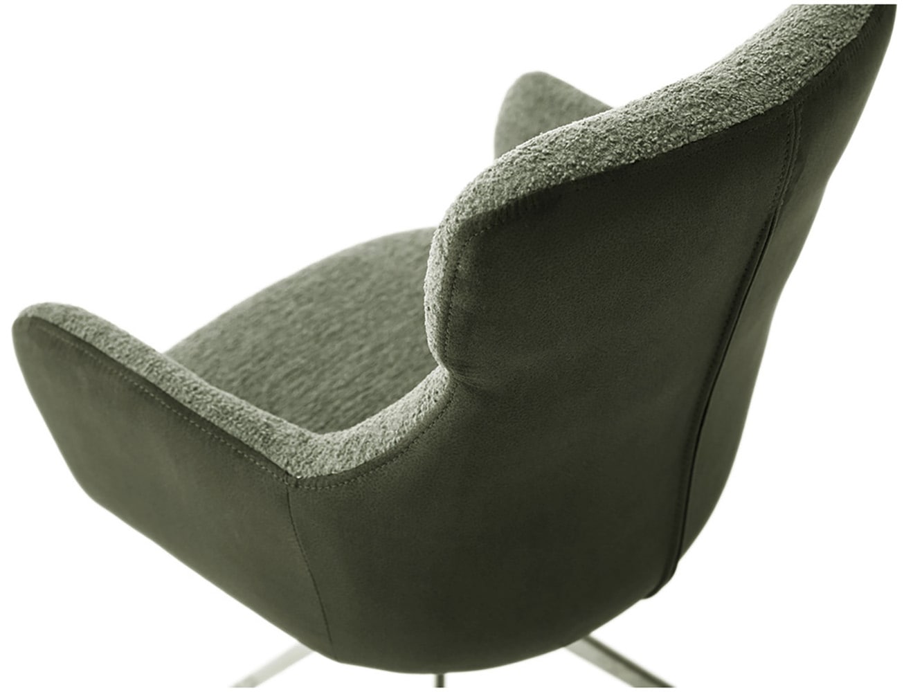 MCA furniture Esszimmerstuhl, Feingewebe, (2er-Set), drehbar 360°, Dreh- & Schwingfunktion, Sitzhöhe ca. 50 cm