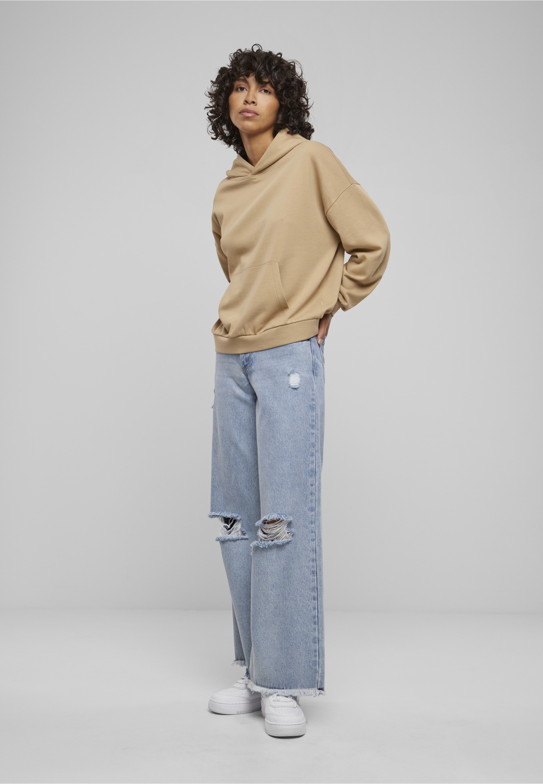 URBAN CLASSICS Kapuzensweatshirt »Urban Classics Ladies Light Terry Oversized Hoodie«
