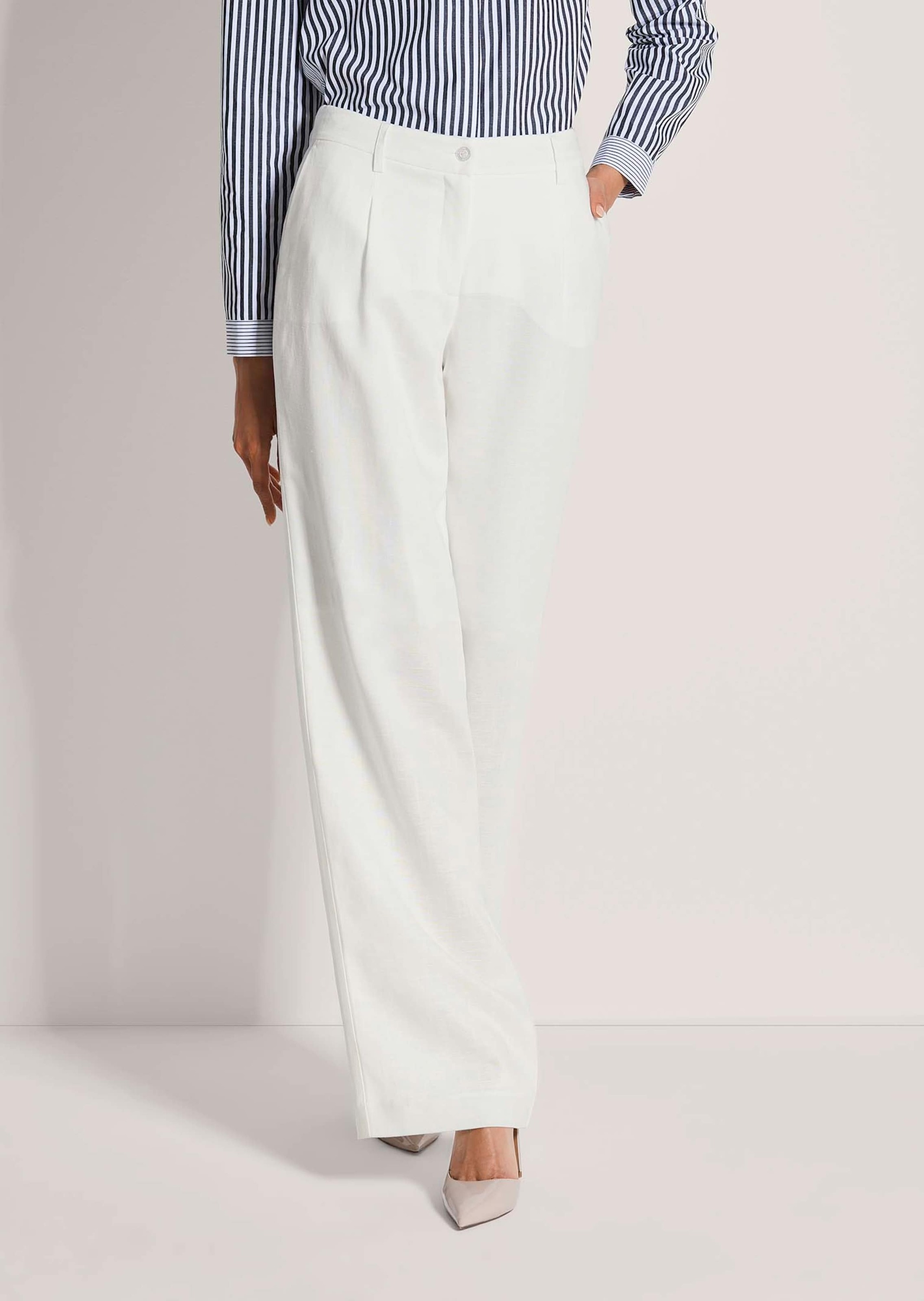 Thumbnail - MADELEINE Stoffhose "Bundfaltenhose Palazzohose mit Formbund"