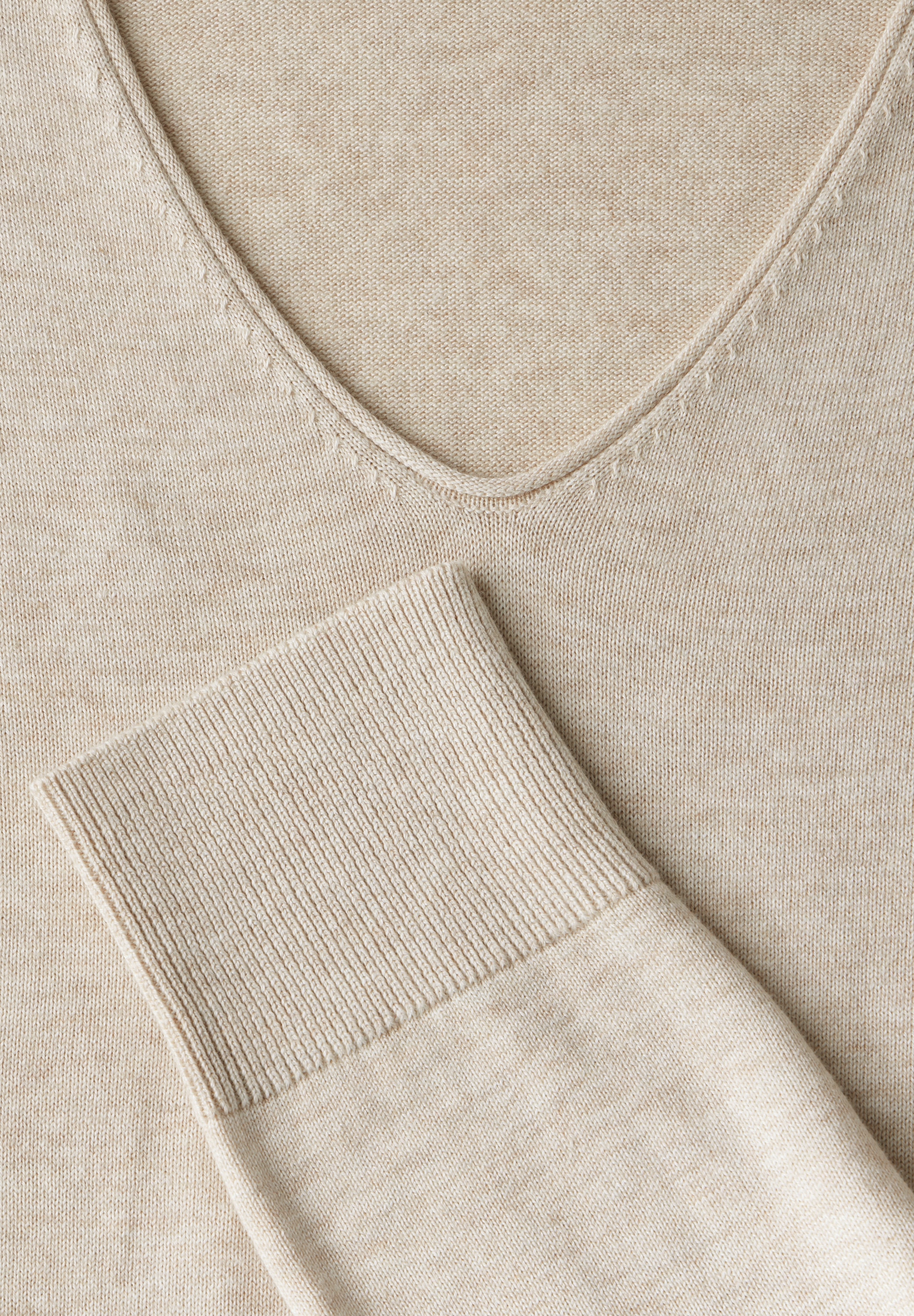 Cecil Strickpullover, mit abgerundetem V-Ausschnitt
