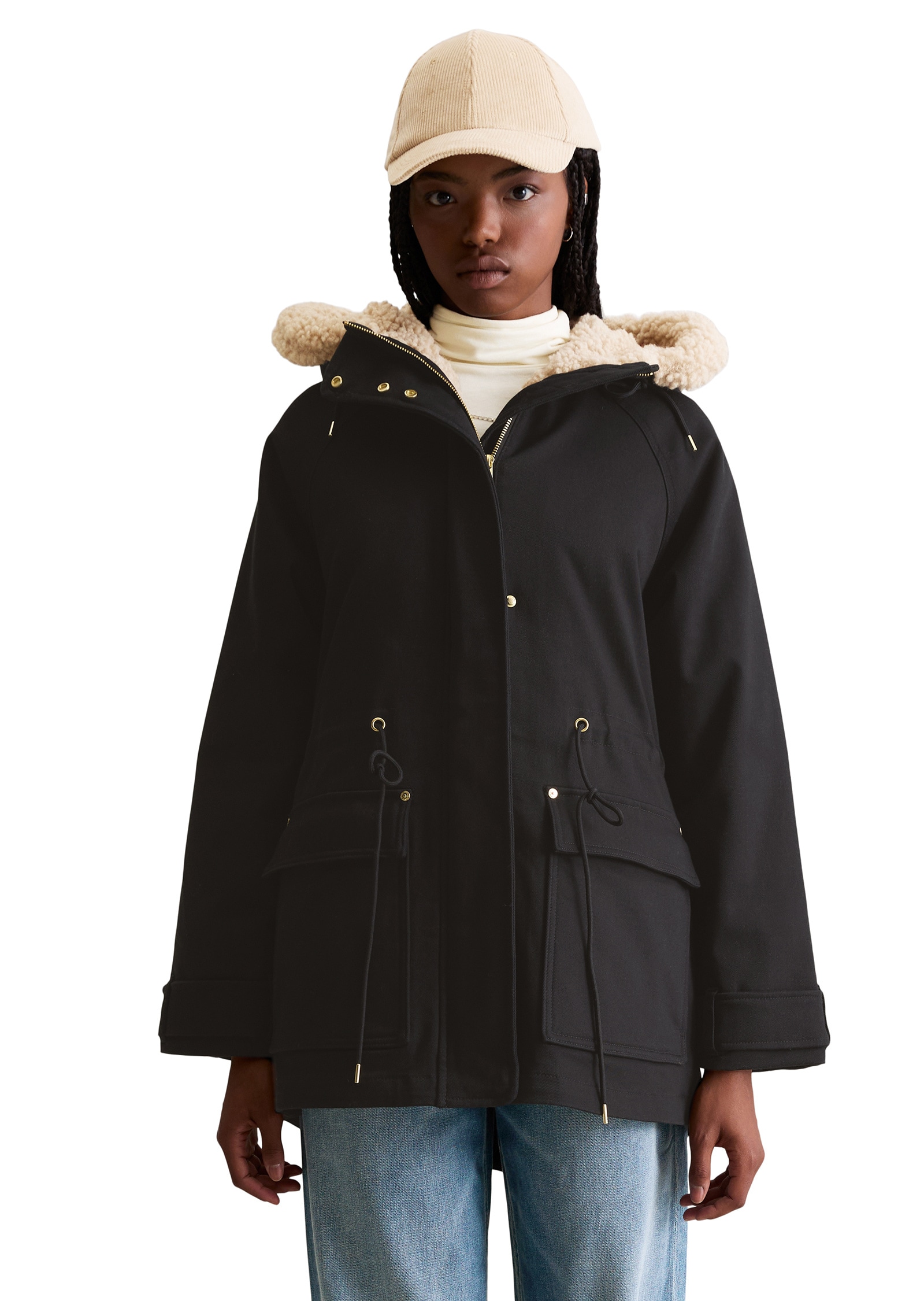 Marc O'Polo DENIM Kurzmantel »aus Bio-Baumwolle-Stretch-Twill«