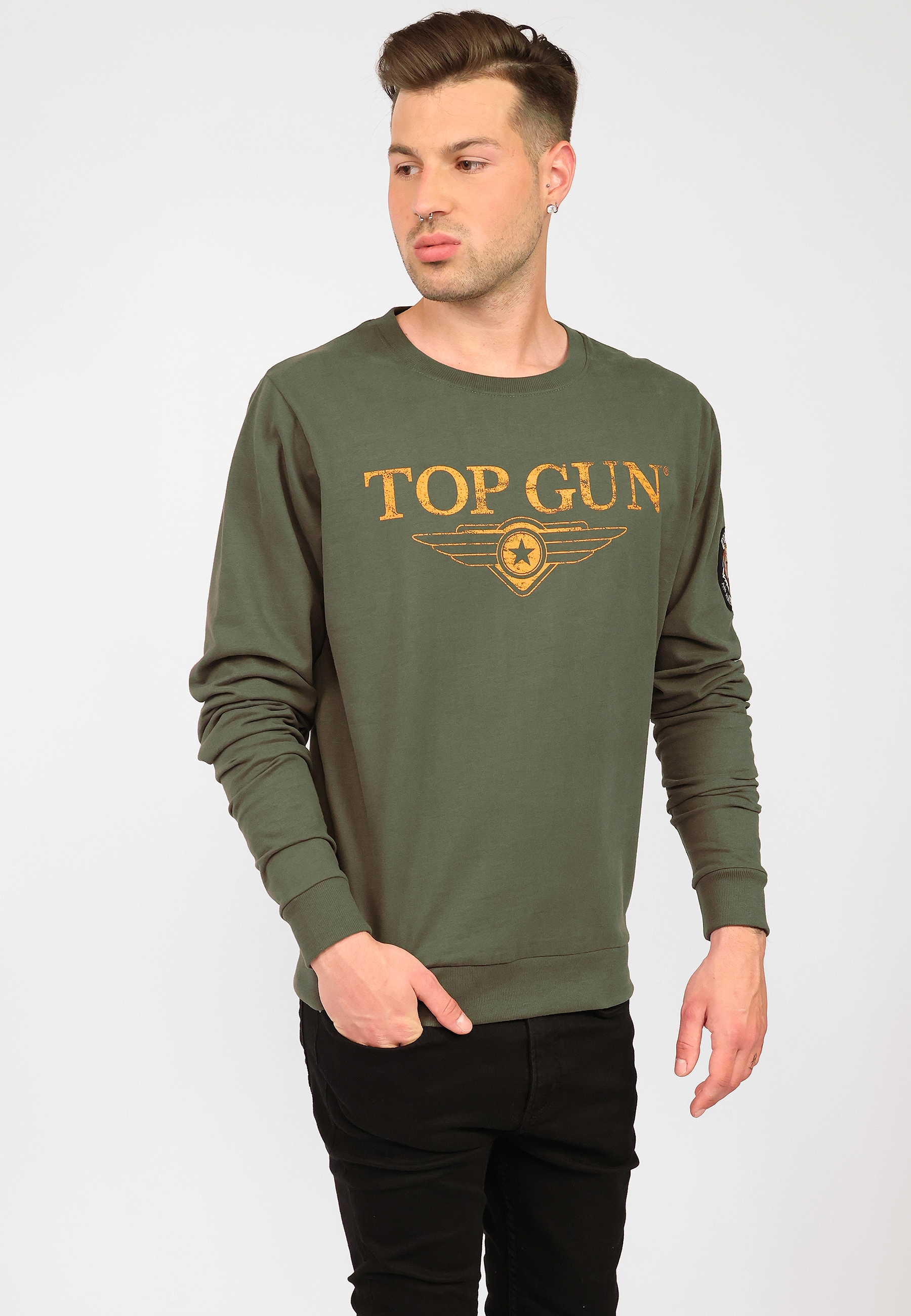 Black GUN | Sweater BAUR TOP Friday »TG20213005«