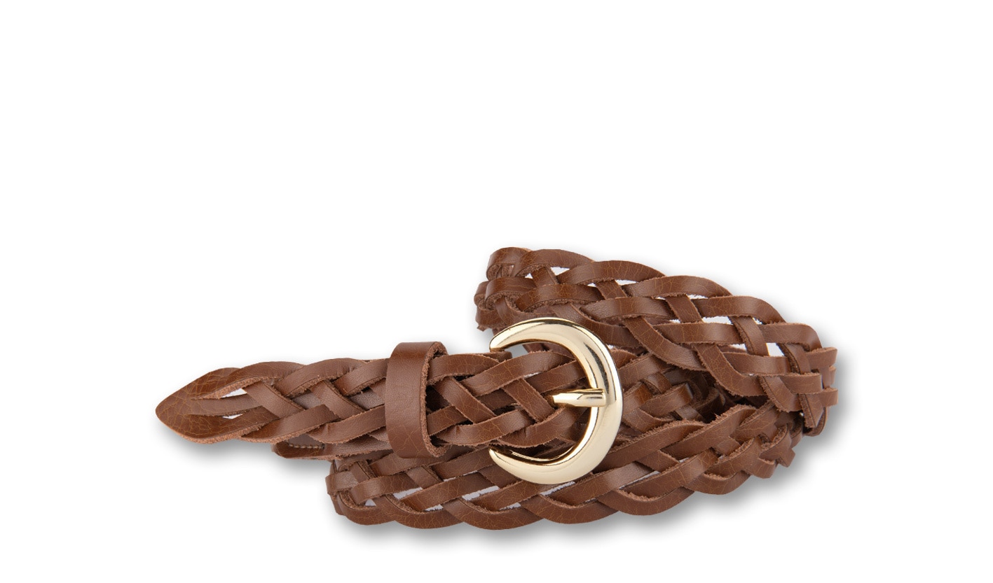 BERND GÖTZ Flechtgürtel »Flechtgürtel mit Goldschließe in Hufeisenform«