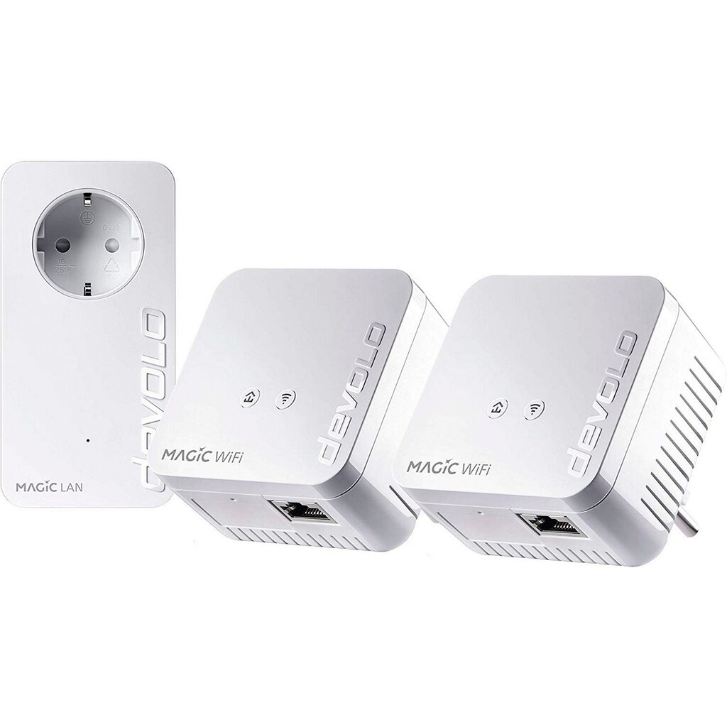 DEVOLO WLAN-Router »Magic 1 WiFi mini Multiroom Kit (1200Mbit, G.hn, Mesh)«