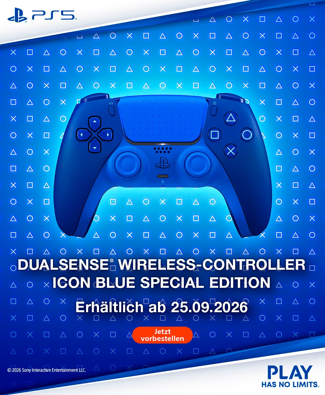 PlayStation 5 Wireless-Controller »DualSense Icon Blue Special Edition«