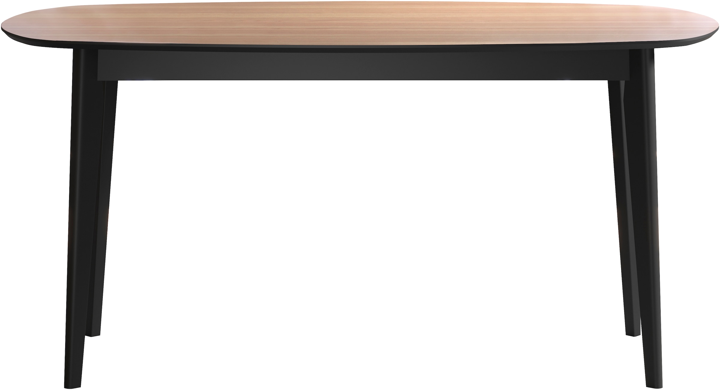 INOSIGN Esstisch »Ronda«, (1 St.), Esszimmertisch oval auf Massivholzfüßen - (B/T/H) 160/90/77 cm