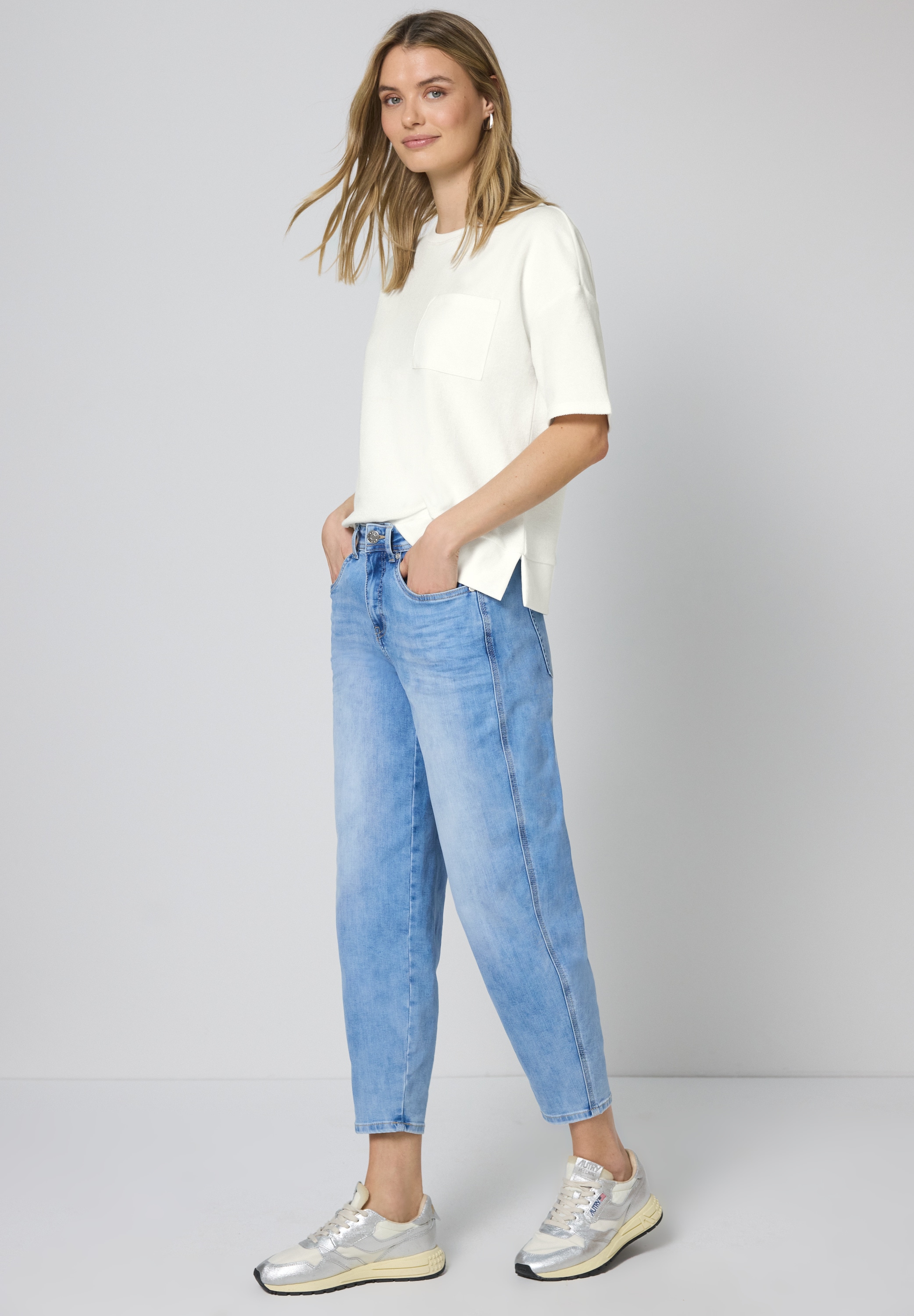 STREET ONE T-Shirt mit Rundhalsausschnitt