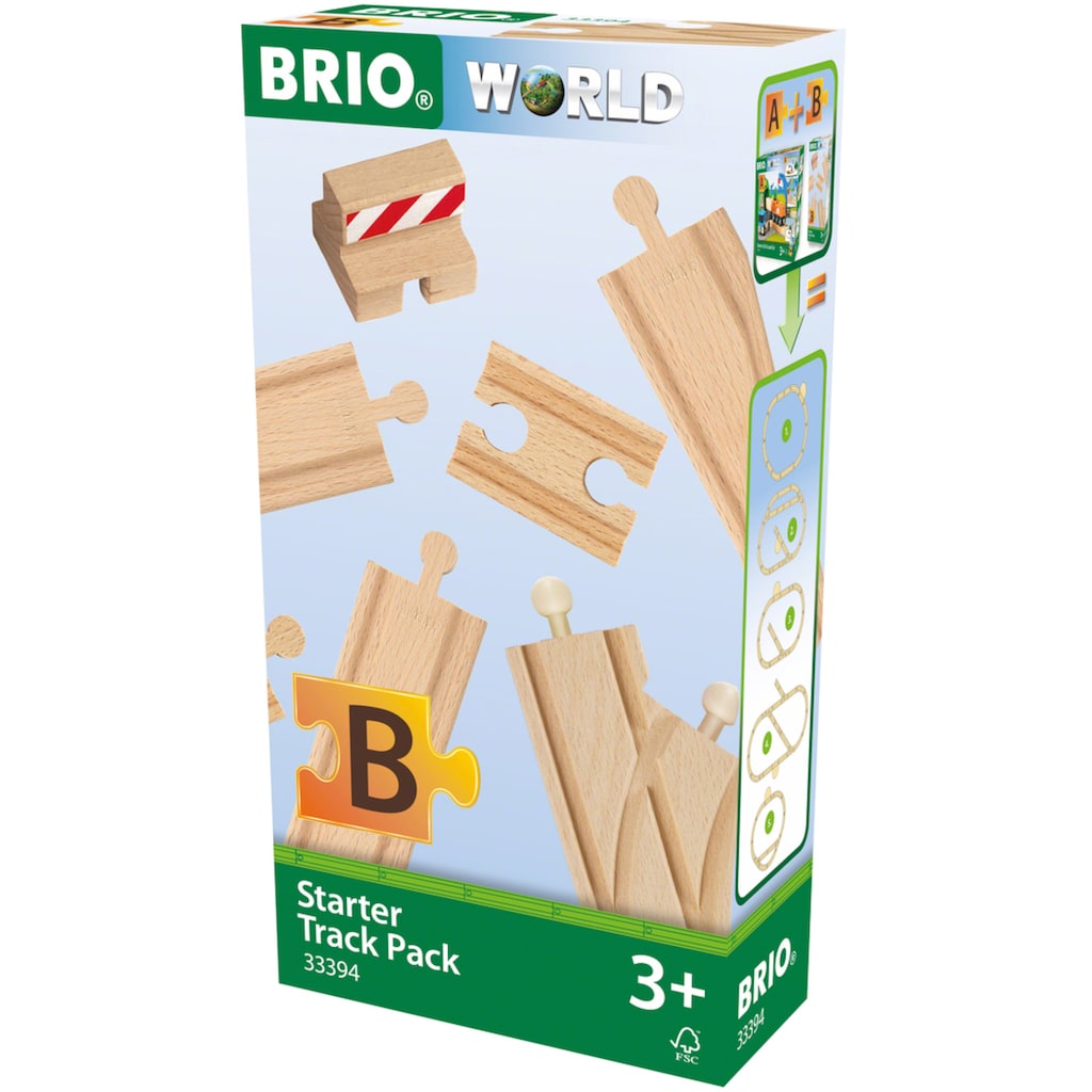 BRIO® Gleise-Set »Ergänzungsset, BRIO® WORLD, Schienen Starter Pack B«