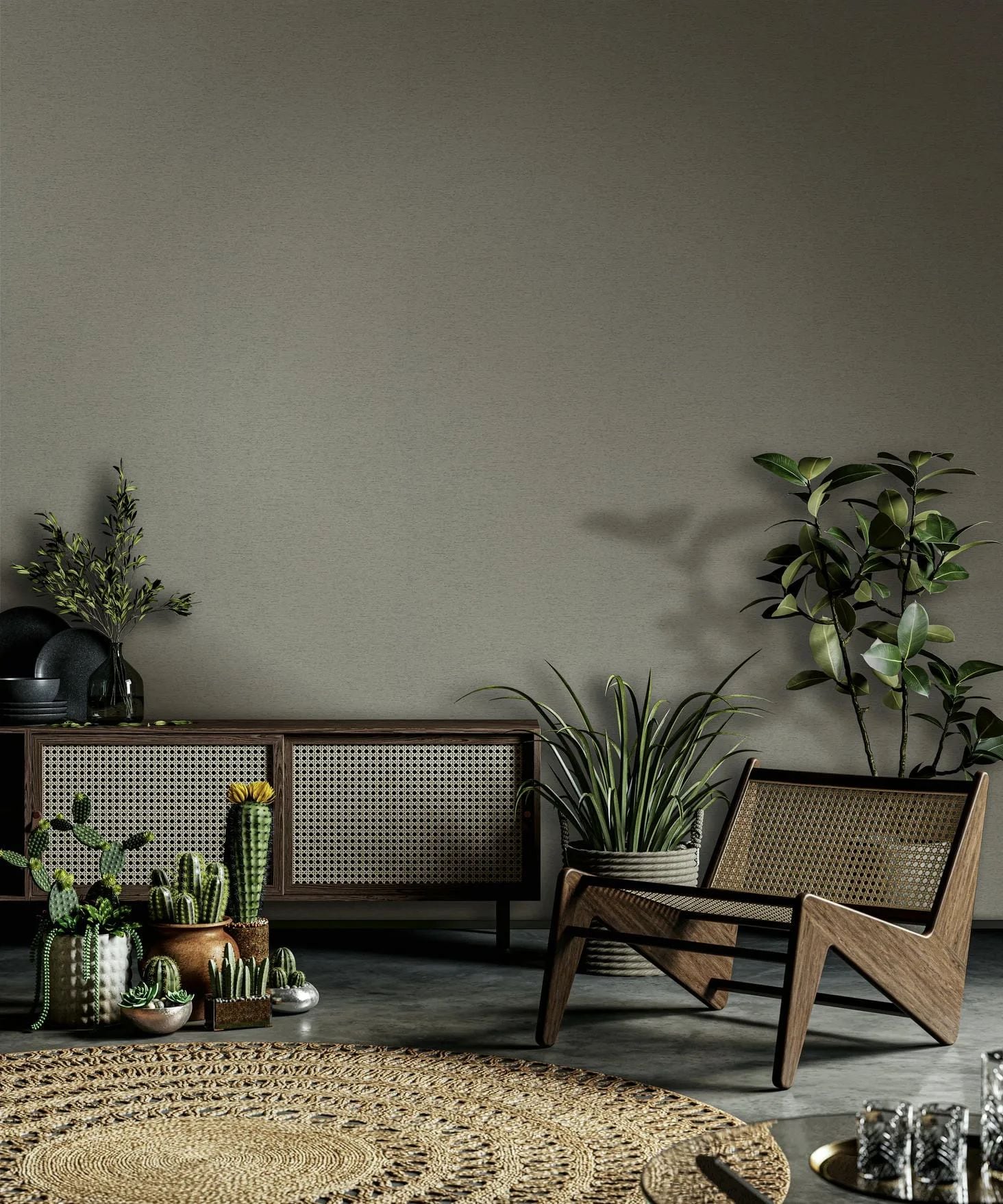 Marburg Vliestapete "Tapete Pure Line" uni geprägt moderne Vliestapete für Wohnzimmer Schlafzimmer Küche