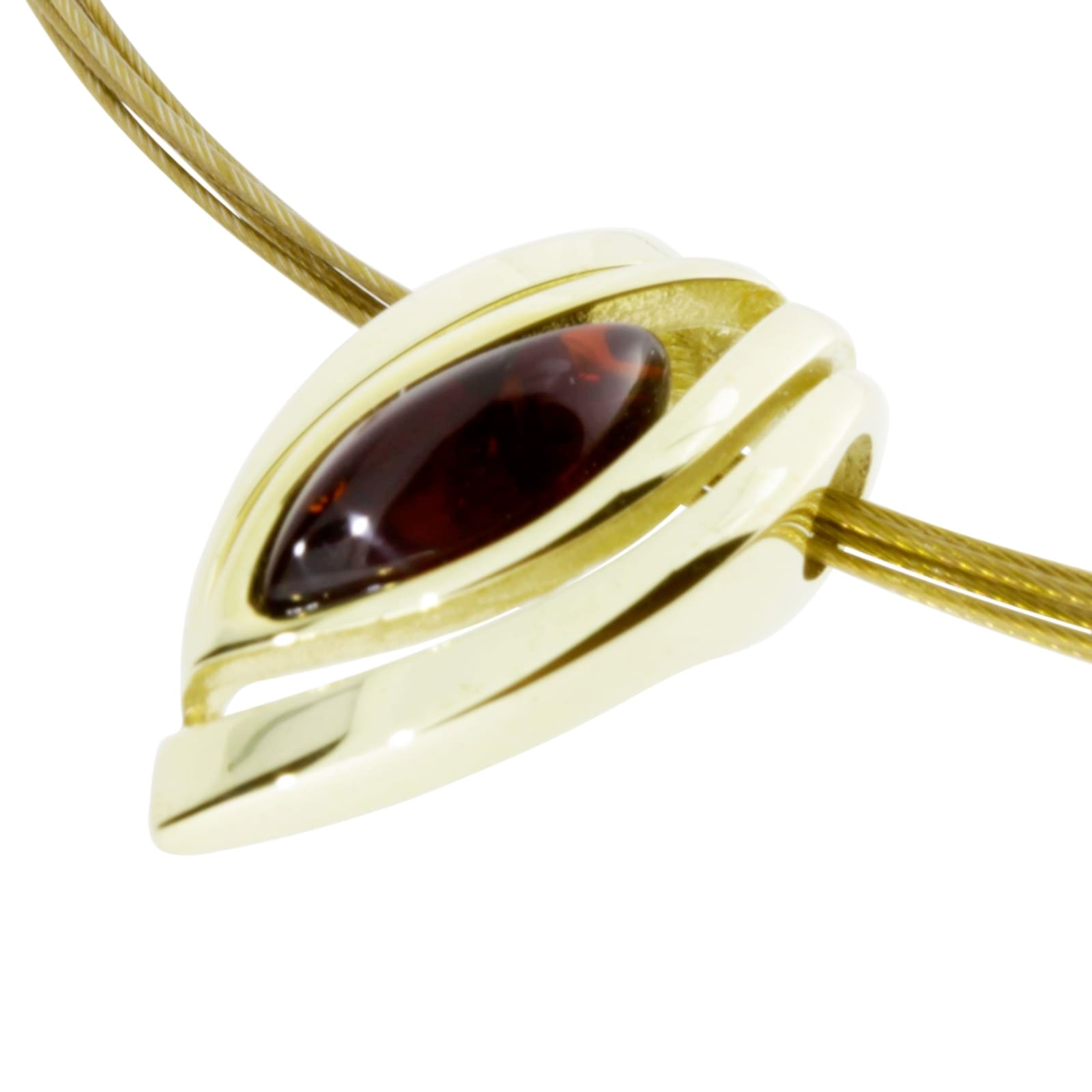 OSTSEE-SCHMUCK Kette mit Anhänger »Ostsee-Schmuck Halsreif mit Anhänger Gleiter-Rana«, (2 tlg.)