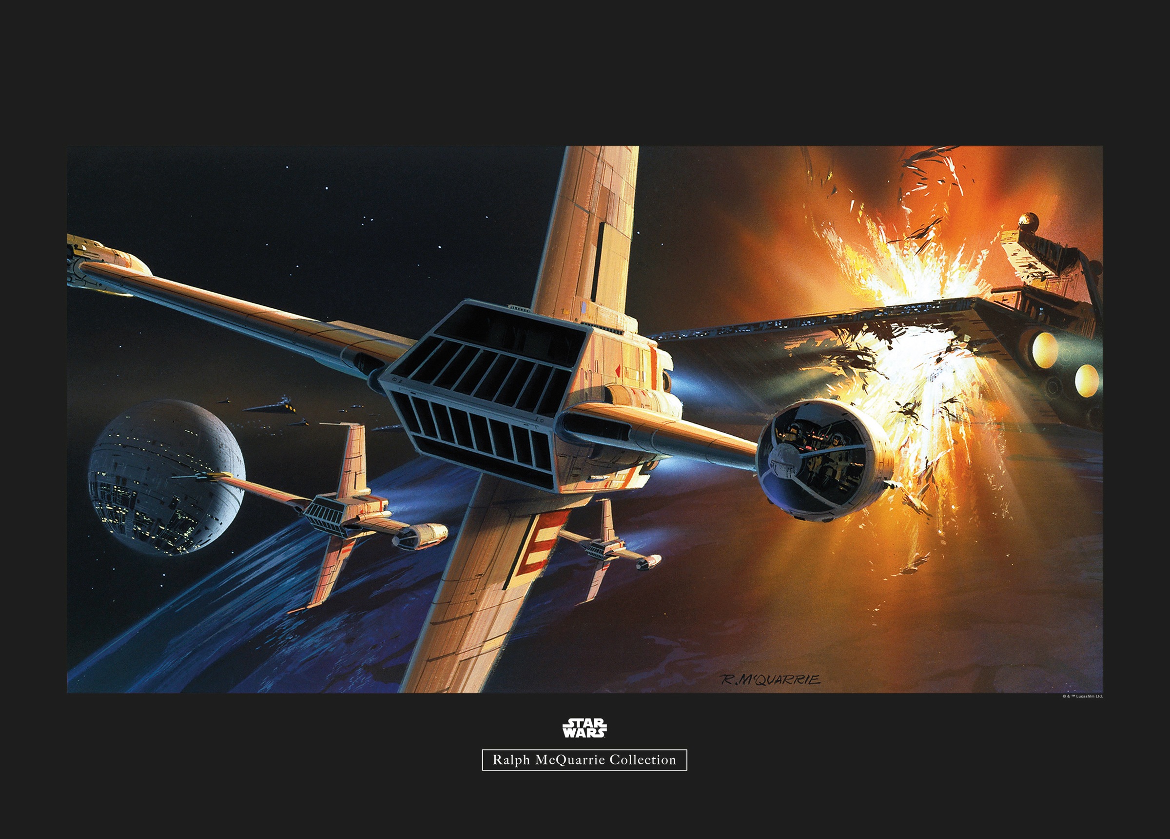 Komar Poster "Star Wars Classic RMQ Endor Orbit War", Star Wars, (1 St.), Kinderzimmer, Schlafzimmer, Wohnzimmer