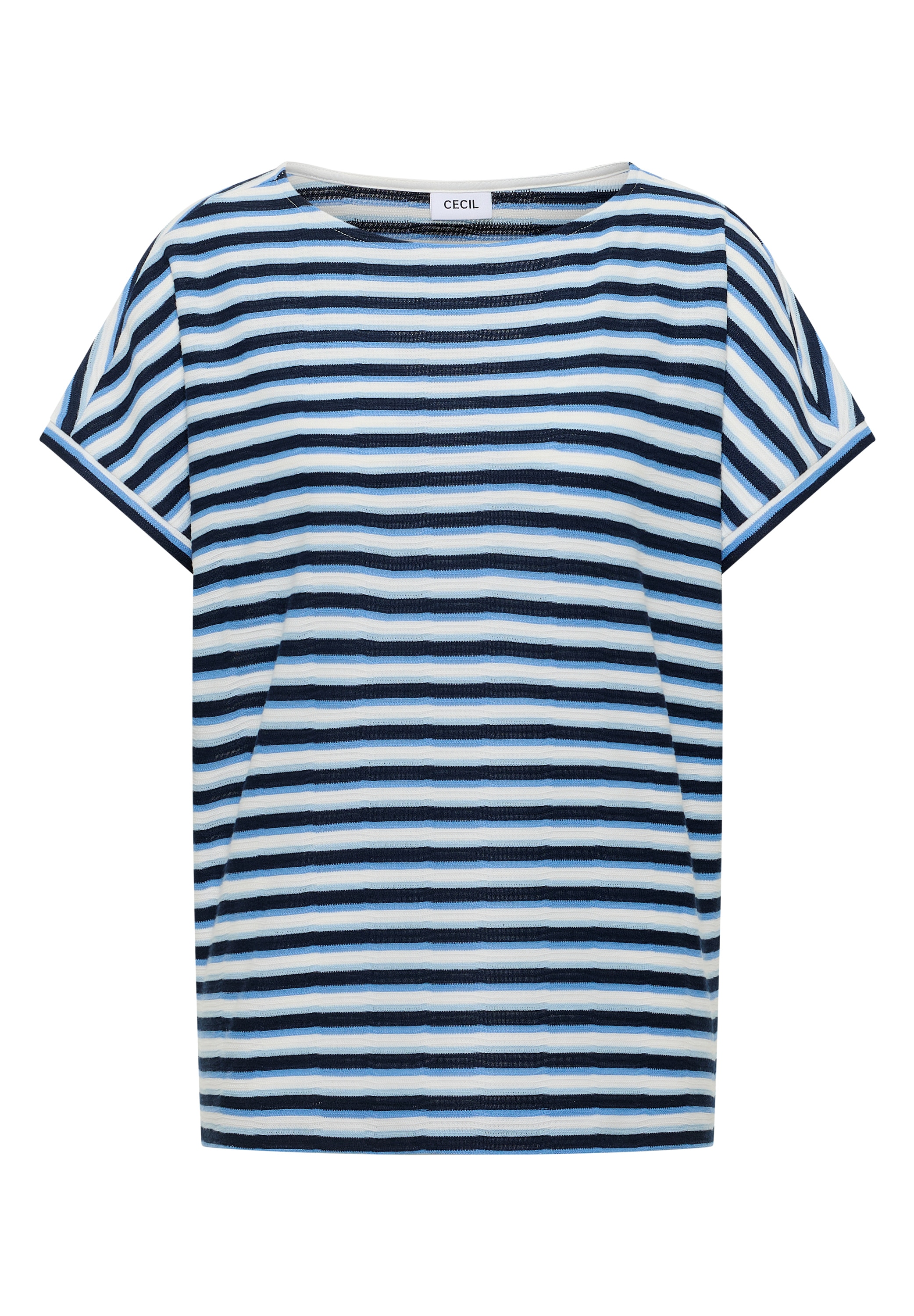 Cecil 3/4-Arm-Shirt mit U-Boot-Ausschnitt