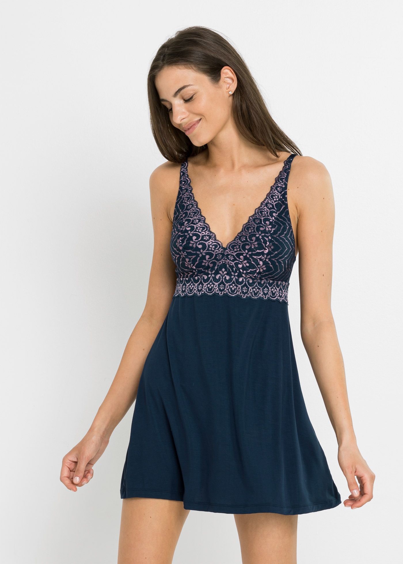 bonprix Negligé "Negligé aus Viskose" Negligé aus Viskose günstig online kaufen