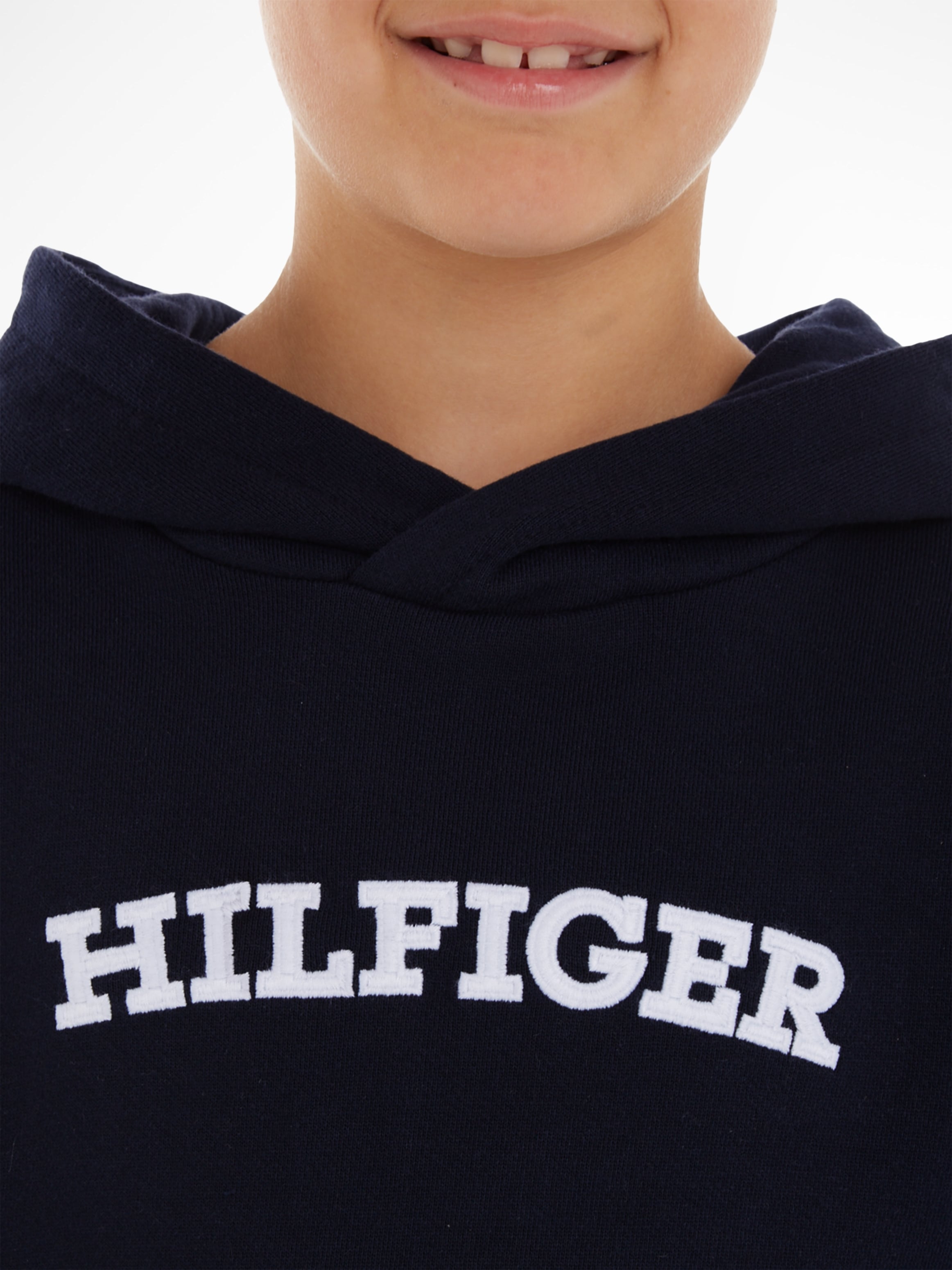 Tommy Hilfiger Kapuzensweatshirt »HILFIGER ARCHED HOODIE«, mit Hilfiger Logo -Schriftzug online bestellen | BAUR | Sweatshirts