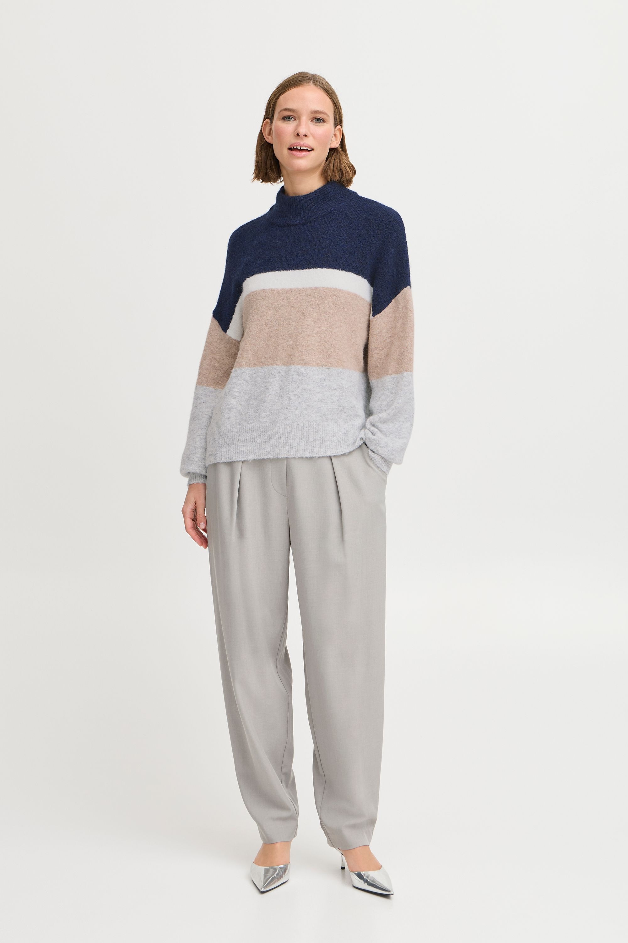 b.young Rollkragenpullover »Rollkragenpullover BYOMEA STRIPED JUMPER 2 -«
