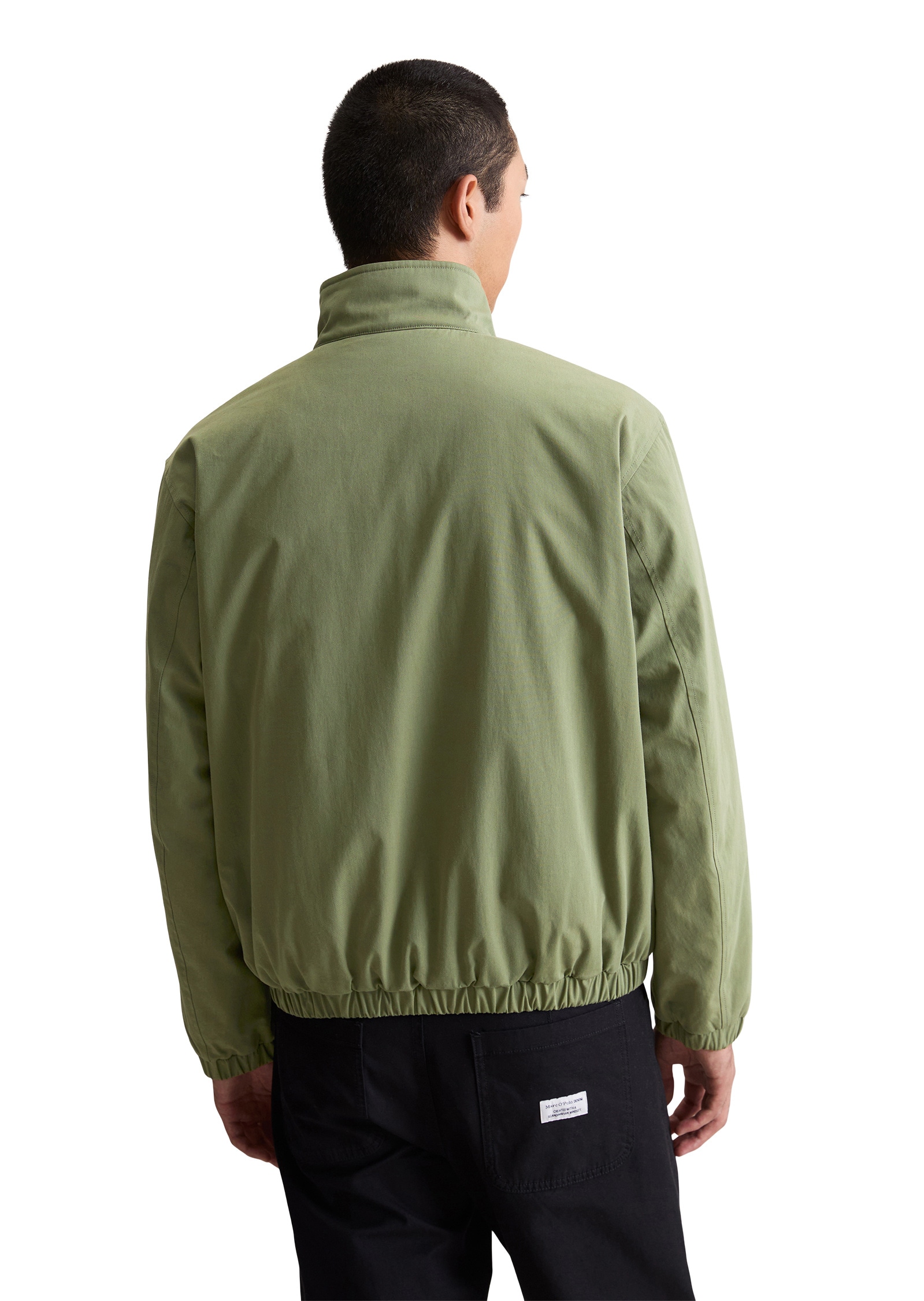 Marc O'Polo DENIM Outdoorjacke »mit elastischem Bund«, ohne Kapuze