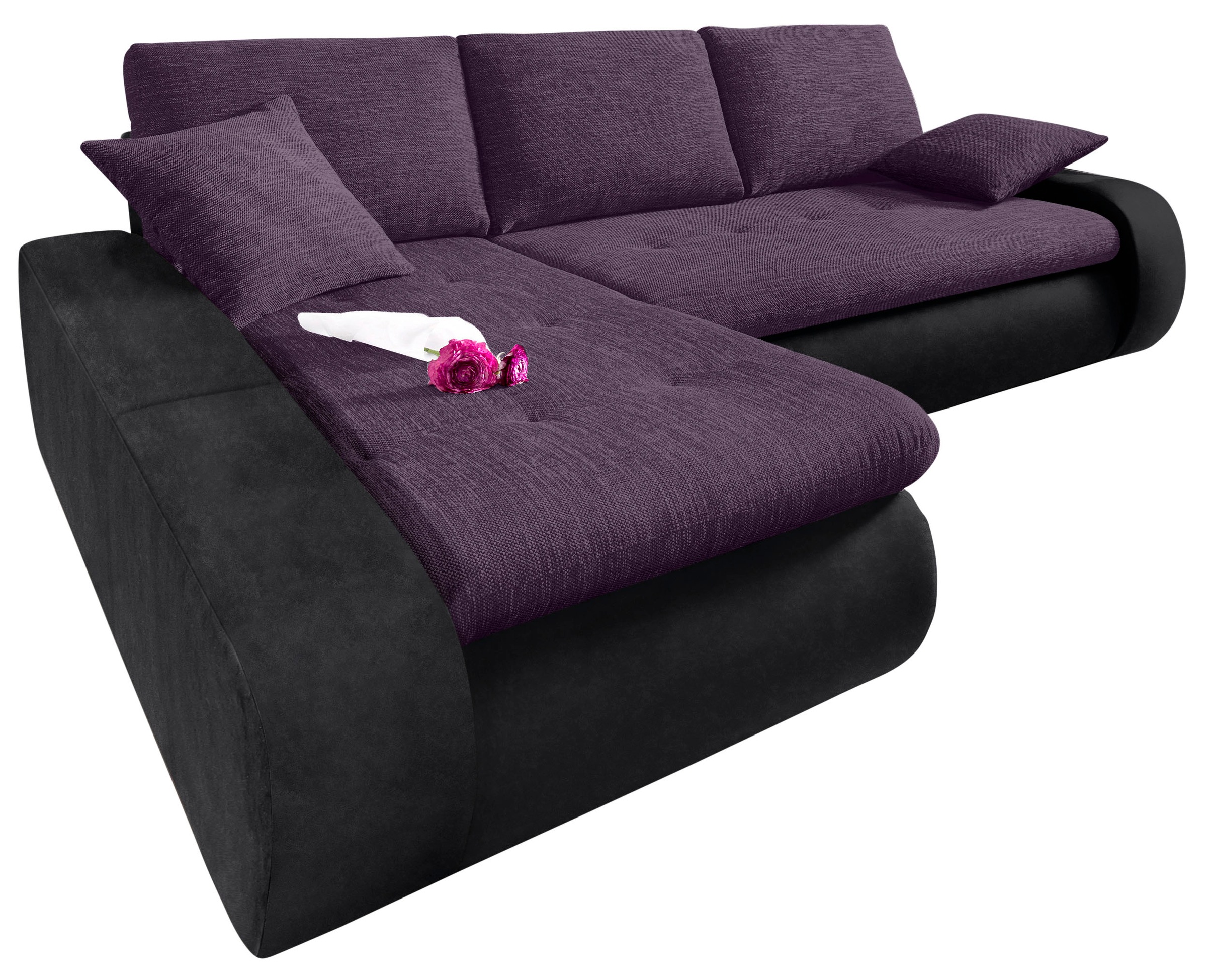 TRENDMANUFAKTUR Ecksofa "Indie, modern und bequem, Materialmix, OTTOs Choic günstig online kaufen