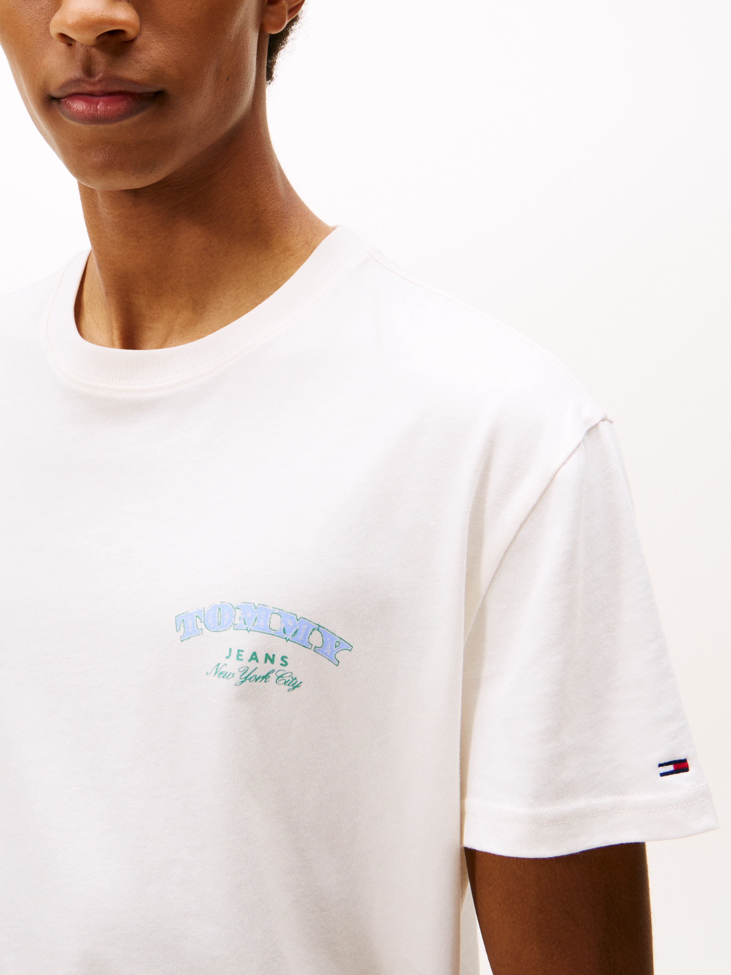 Tommy Jeans T-Shirt "TJM REG DOLLAR STACK" regular fit, Rundhals, mit Rücke günstig online kaufen