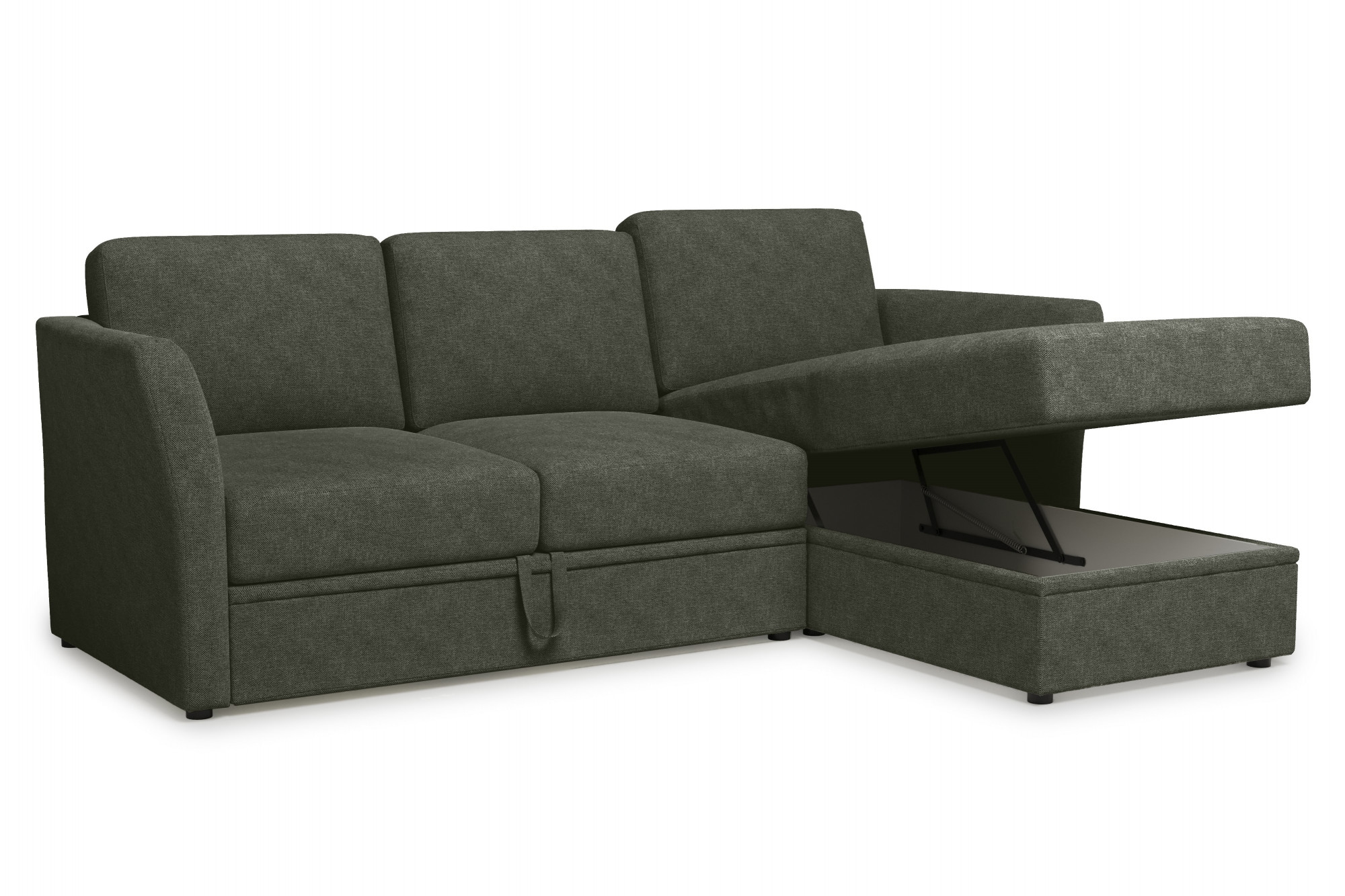 Home affaire Ecksofa »Lavars, L-Form, Schlafsofa«, mit Bettfunktion und Stauraum, in zwei verschiedenen Bezugsqualitäten