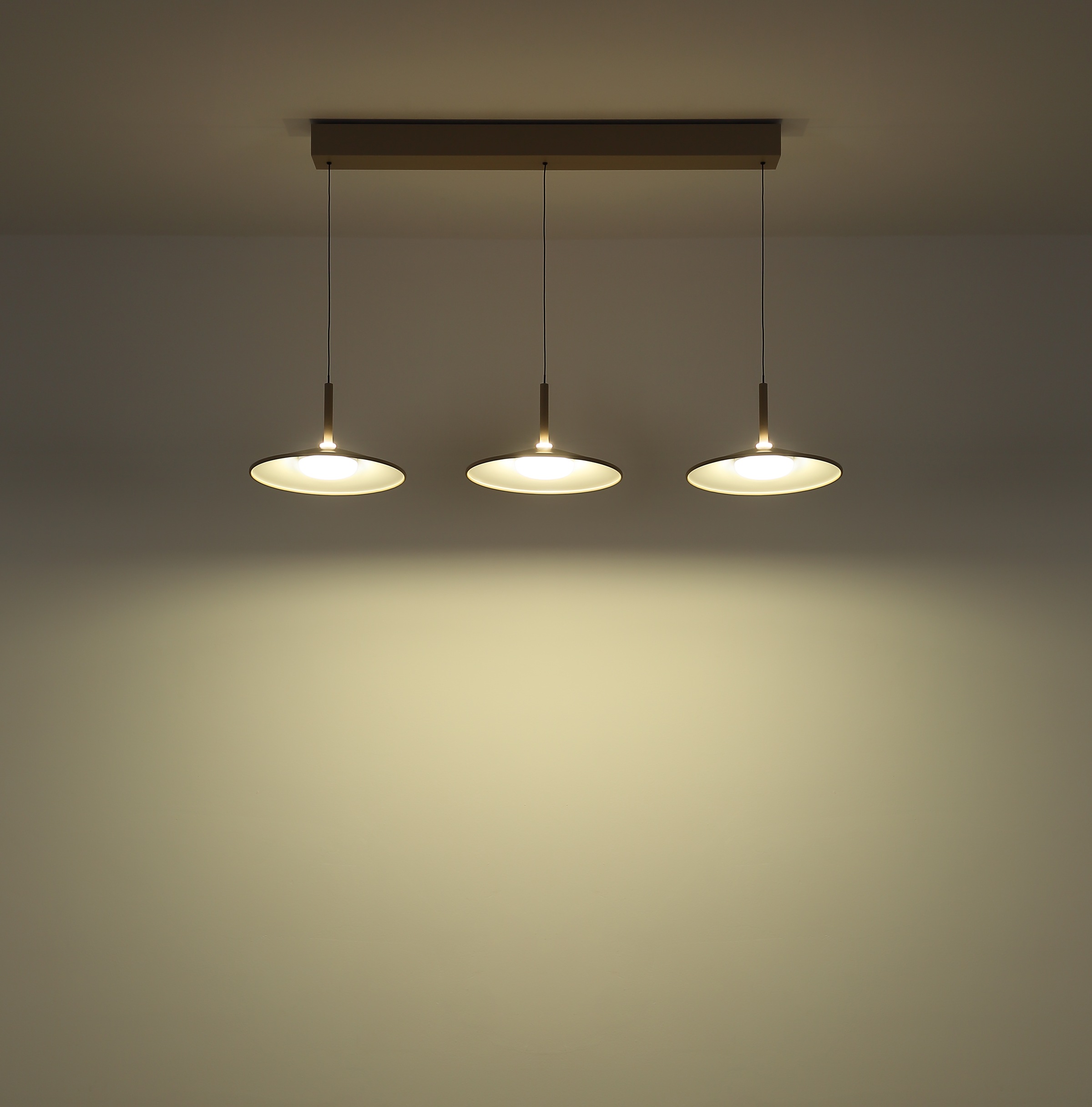 GLOBO LIGHTING Hängeleuchte »LAMPONE« LED-Modul 1 Stk. Warmweiß Hängeleuchte Sand, Opal, Soft-Lift, höhenverstellbar, LED 24W