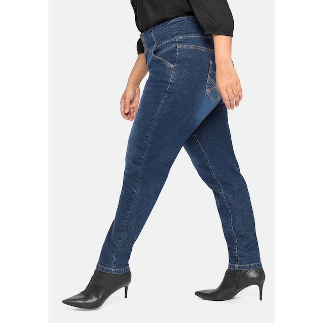 High-Waist-Bund »Große Größen«, für | BAUR Sheego mit bestellen Stretch-Jeans