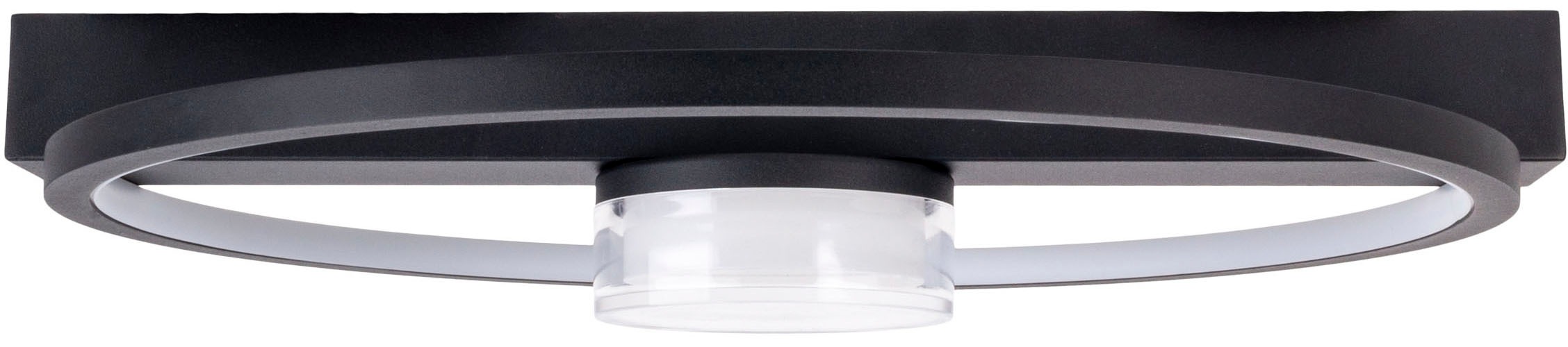 näve LED Deckenleuchte »Cimo«, 1 flammig, Leuchtmittel LED-Modul | LED wechselbar, stufenweise dimmbar per Wandschalter, Lichtfarbe warmweiß, schwarz
