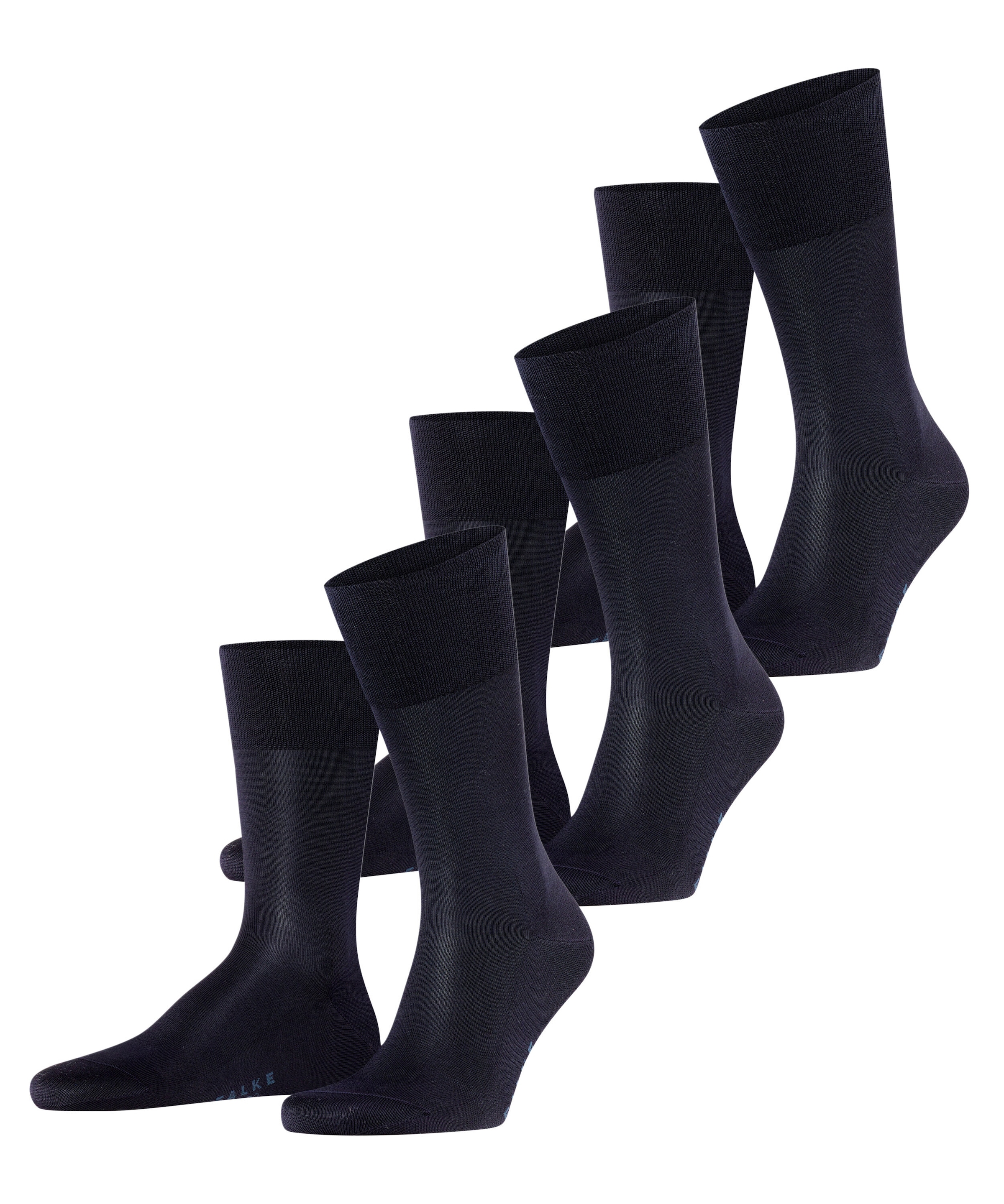 FALKE Socken "Tiago" 3 Paar, im 3er-Pack, für Erwachsene, aus Fil-d’Écosse-Baumwolle
