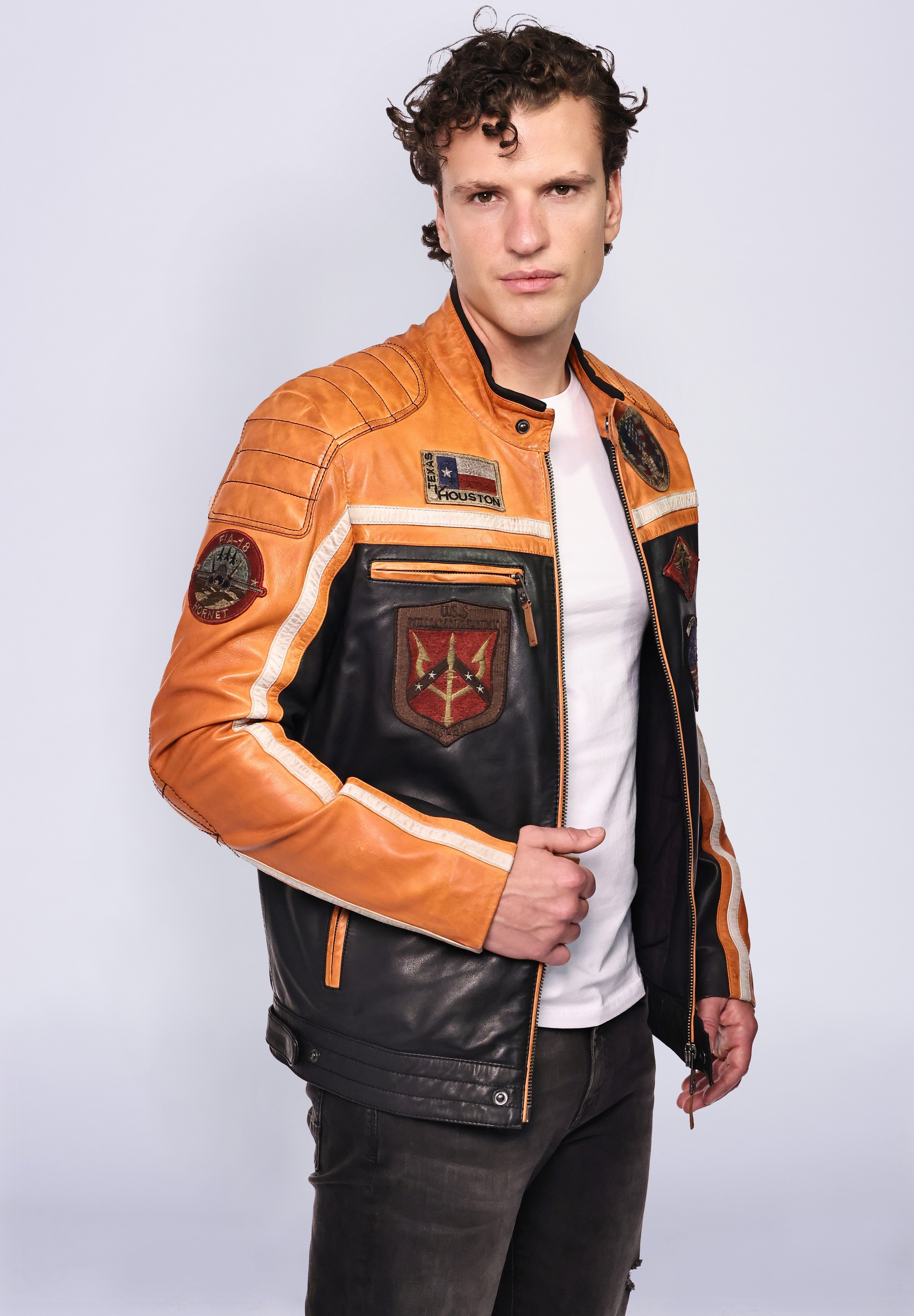 TOP GUN Lederjacke »TGJ1005«