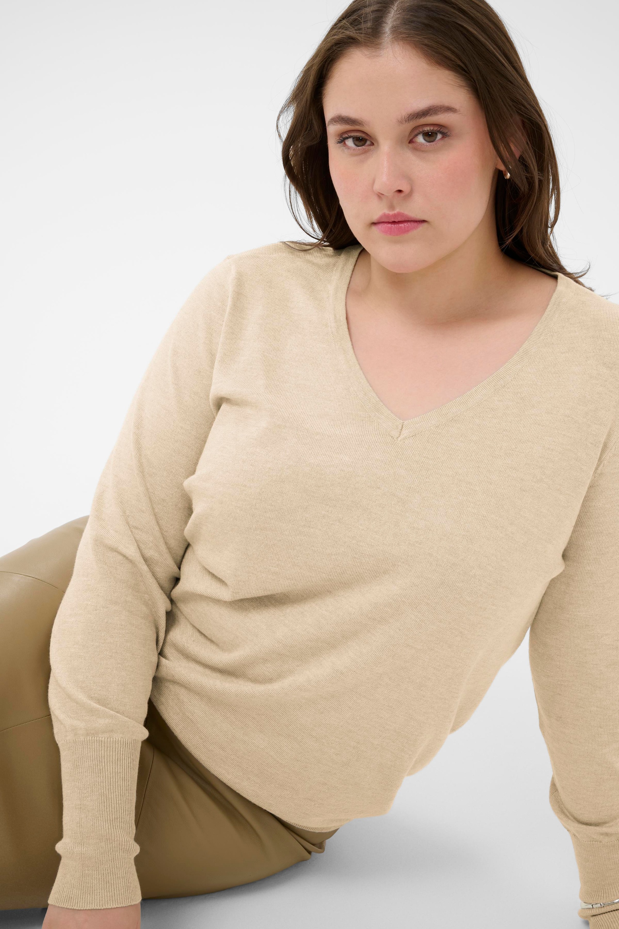 KAFFE Curve Strickpullover »Strickpullover KClizzy«