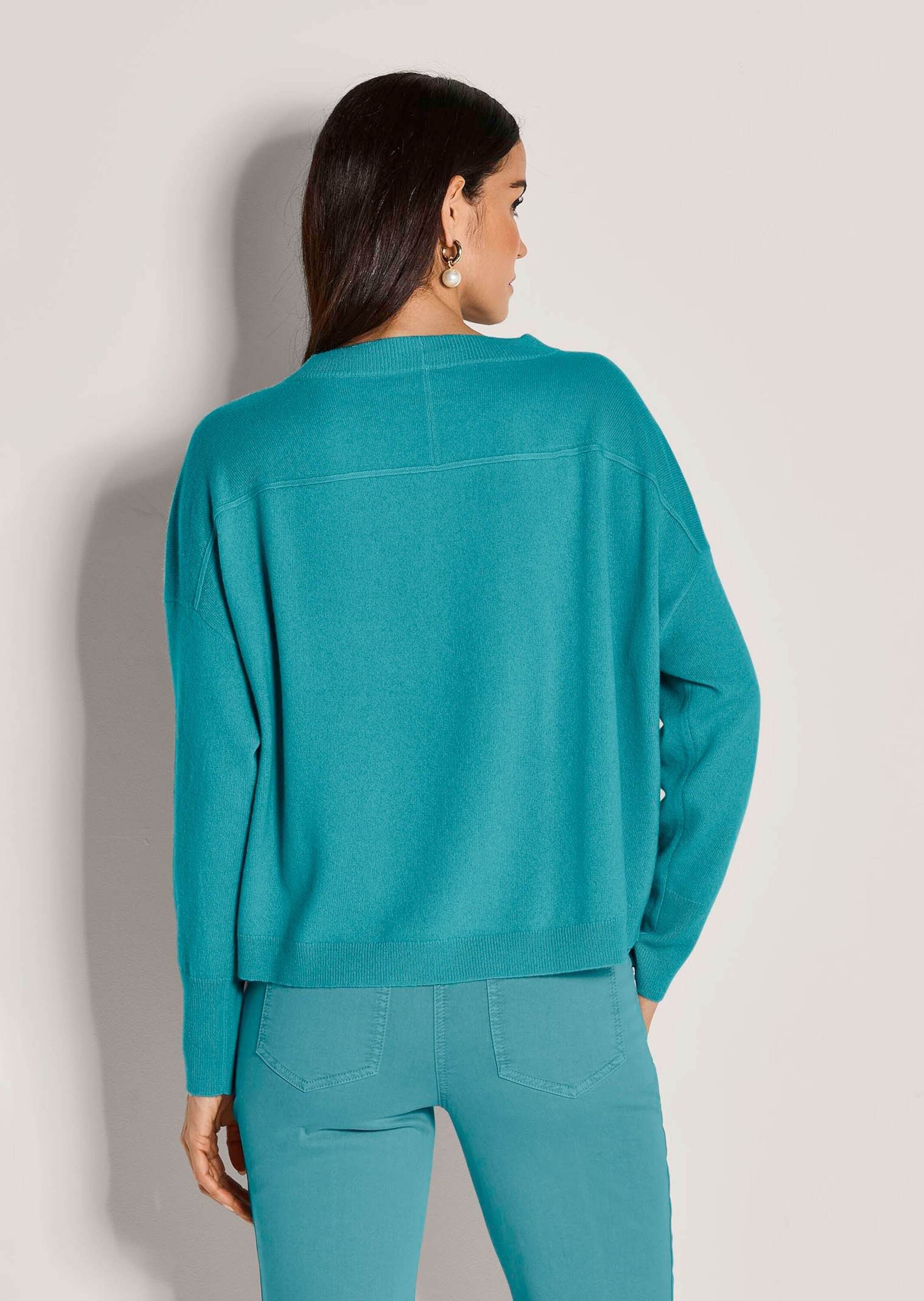 MADELEINE Longpullover »Strickpullover Kaschmir Pullover mit Rundhalsausschnitt«