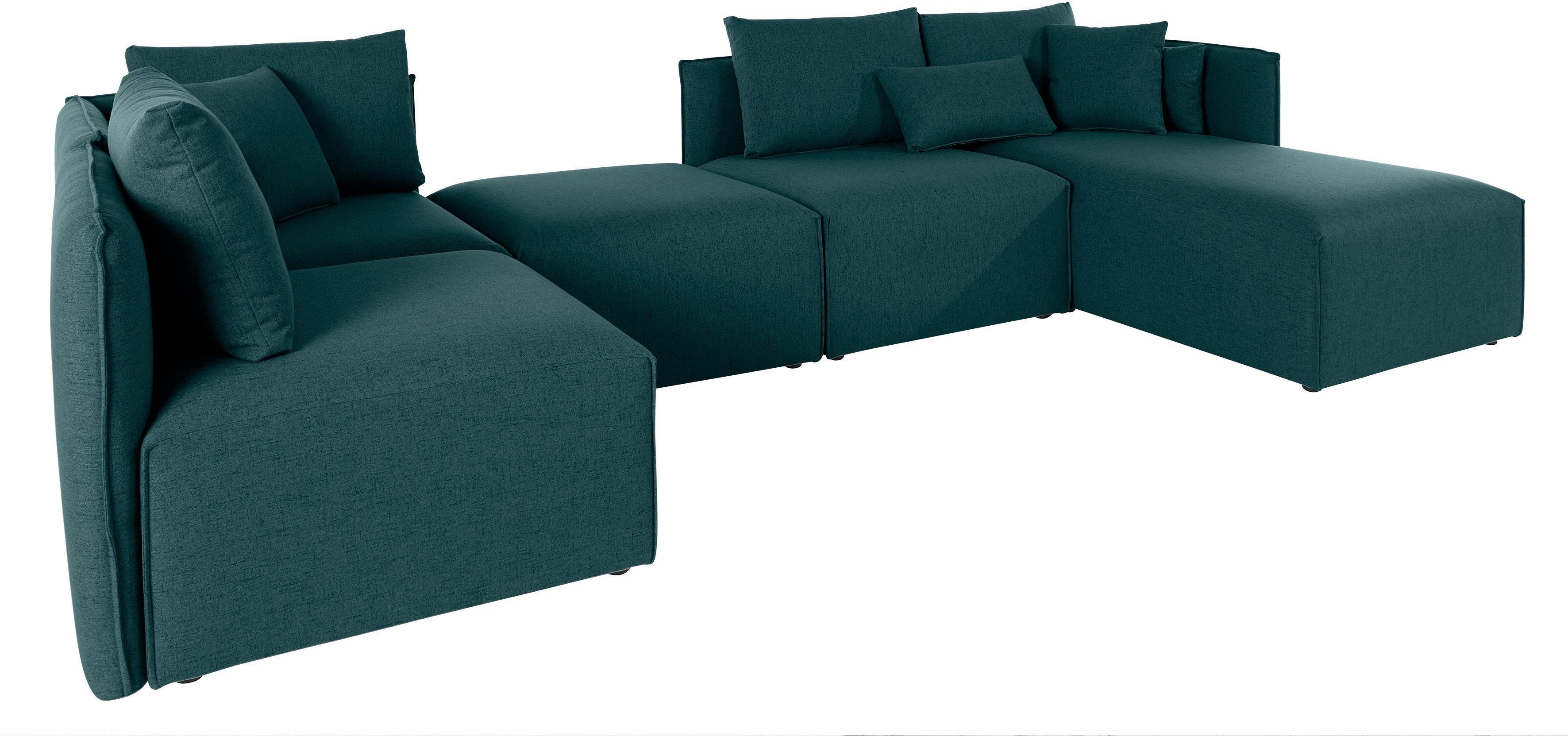 OTTO home Wohnlandschaft "Nöre U-Form" 5 Teile, in vielen Bezugsqualitäten und Farben s. auch "Nöre"