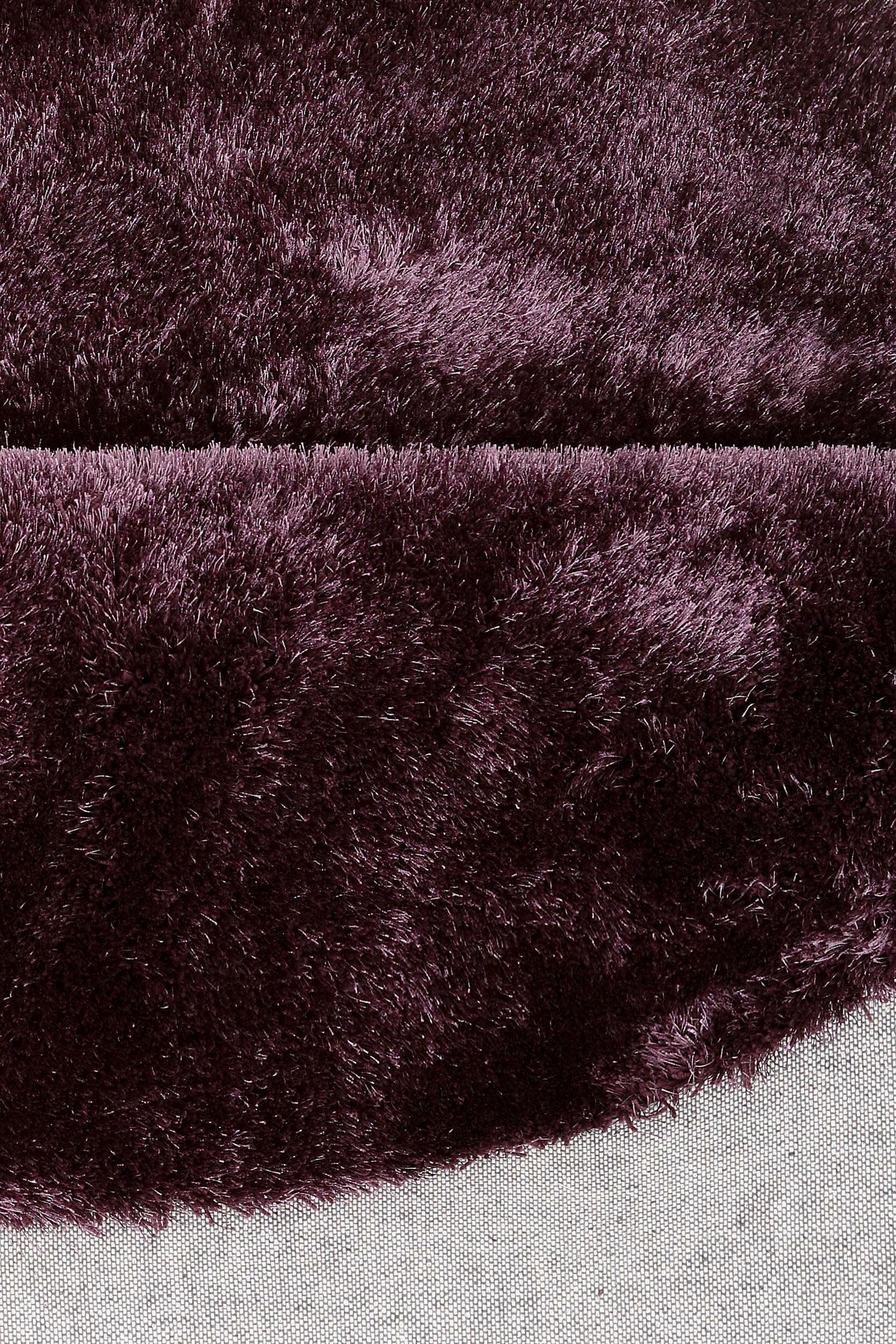 Bruno Banani Hochflor-Teppich »Dana Teppich, leichter Glanz«, rund, 30 mm Höhe, unifarben, Mikrofaser Teppiche, Wohnzimmer, Schlafzimmer, Esszimmer