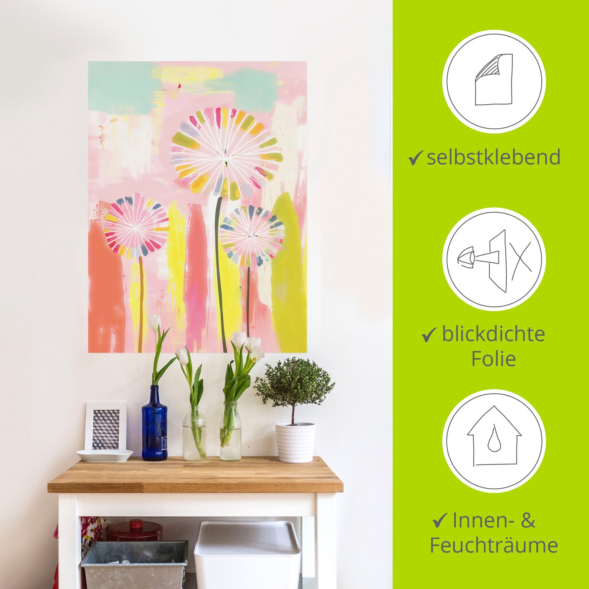 Wandbild ARTLAND "Träume in Pastel", farbe bild(er): farbig, B:60cm H:80cm, Bilder, als Alubild, Leinwandbild, Poster, Wandaufkleber in verschied. Größen 5